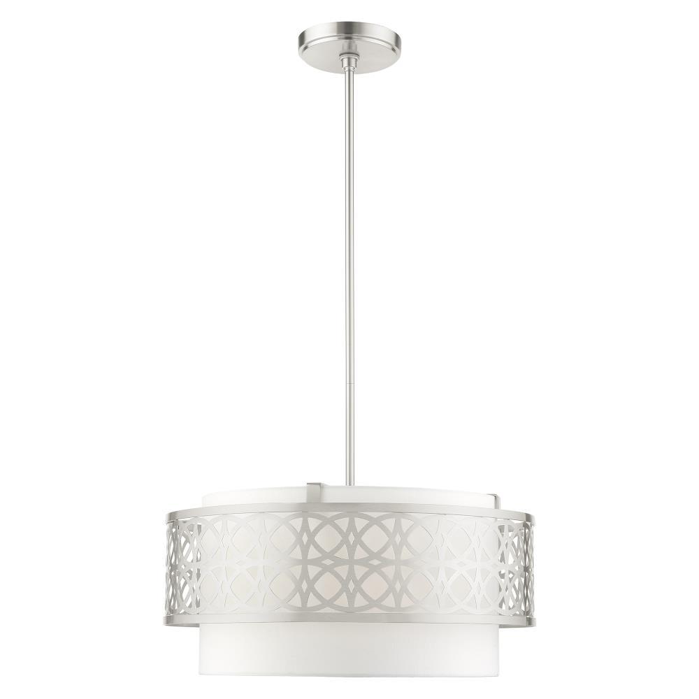 Livex Lighting Calinda 4 - Light Pendant in  Brushed Nickel