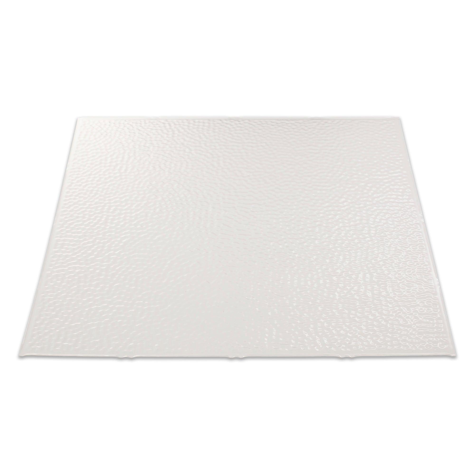 FASÄDE Border Fill  Decorative Vinyl 2ft x 2ft Lay in Ceiling Panel in Gloss White (5 Pack)