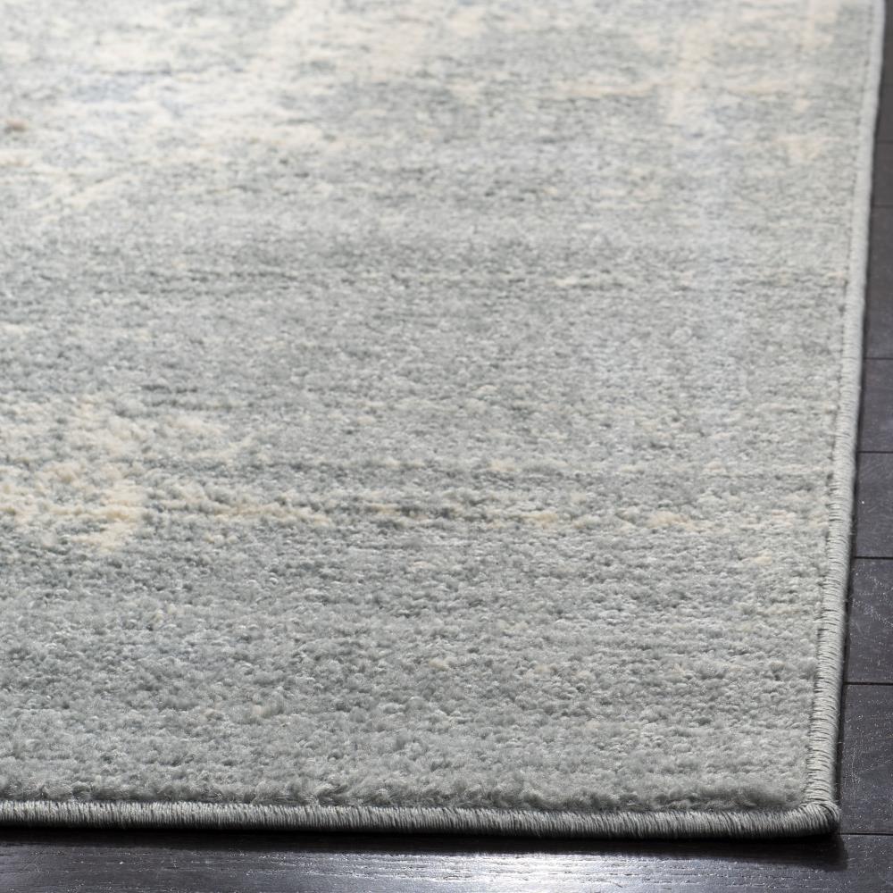 SAFAVIEH Adirondack Zoey Traditional Faded Area Rug, Slate/Ivory, 9' x 12'