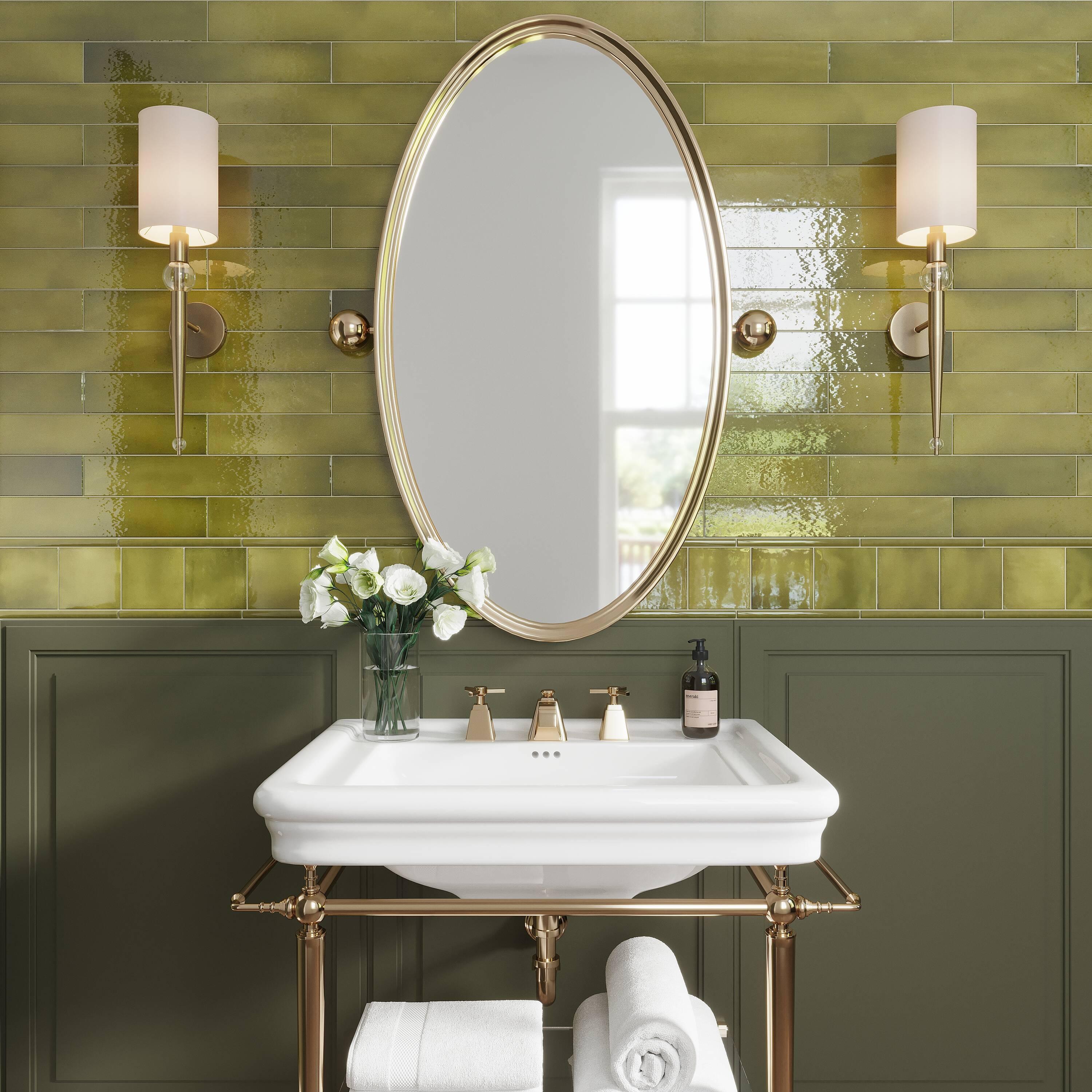 Apollo Tile Silken 7.9'' L x 0.5'' W Ceramic Round Tile Trim (Set of 10)