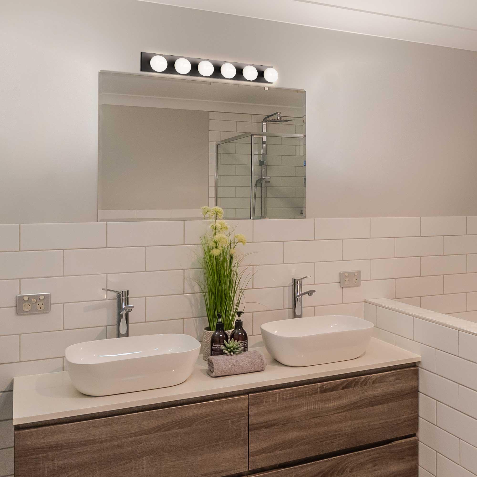 Volume Lighting V1026 6 Light 36" Width Bathroom Vanity Strip - Bronze