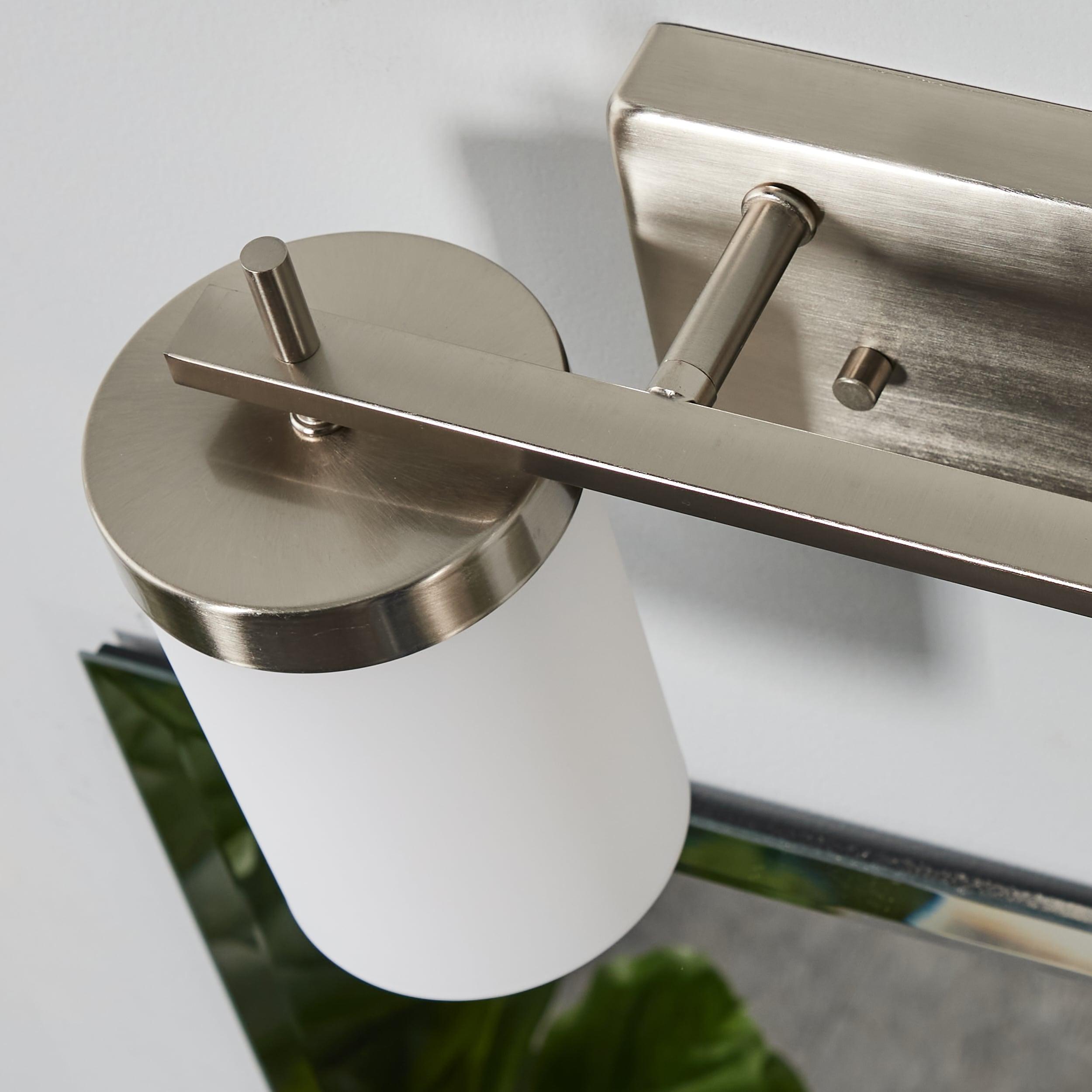 Sean Lavin Brushed Nickel Cylinder 2-Light Vanity Sconce