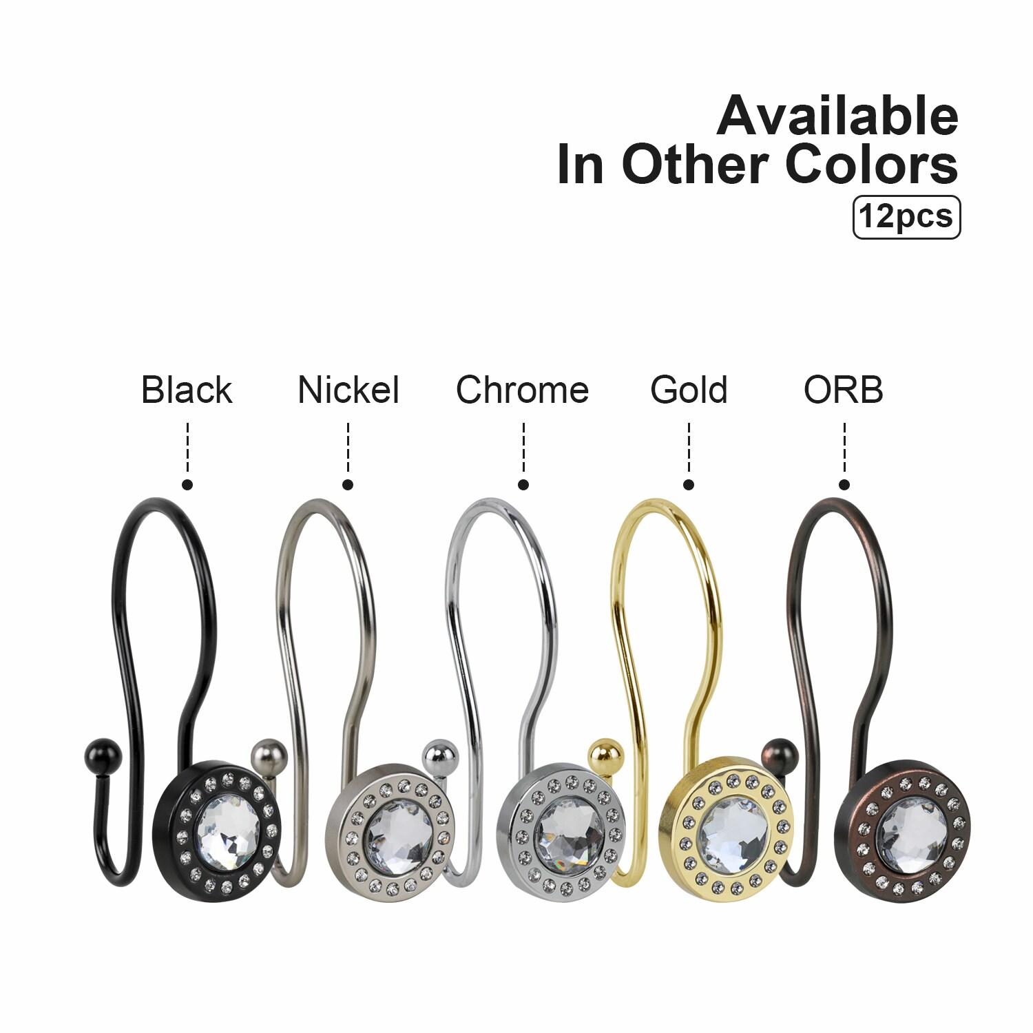 Utopia Alley Zinc Shower Curtain Hook (Set of 12)