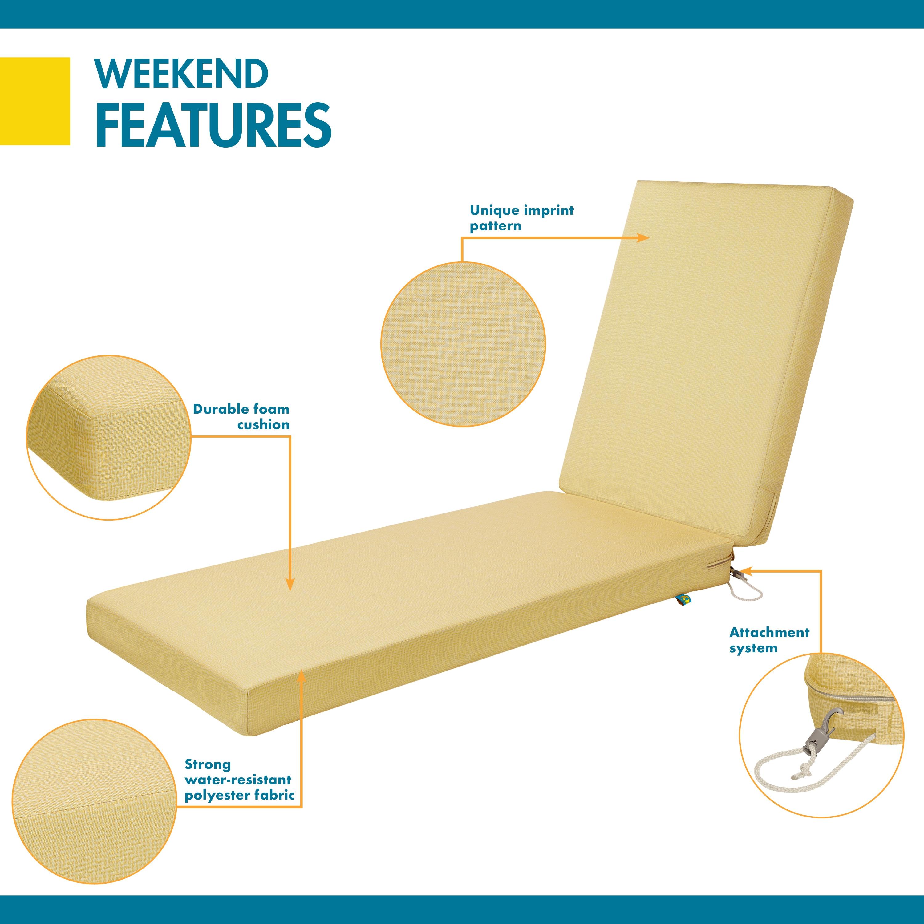 Patio Cushion for Outdoor Chaises