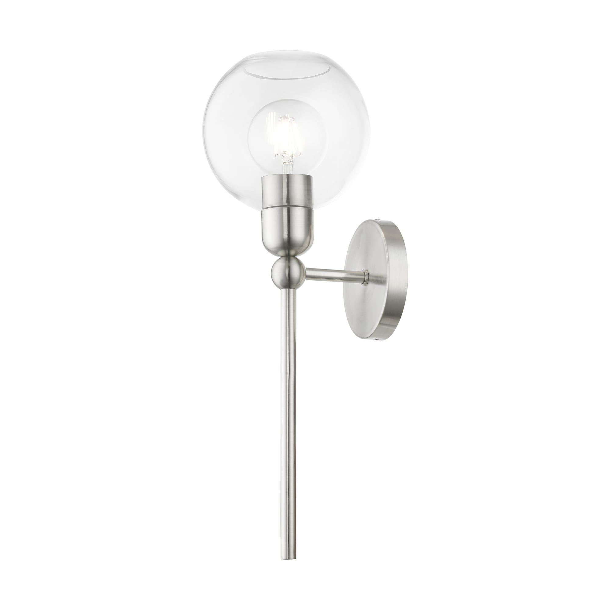 Livex Lighting Downtown 1 - Light Sconce in  Brushed Nickel