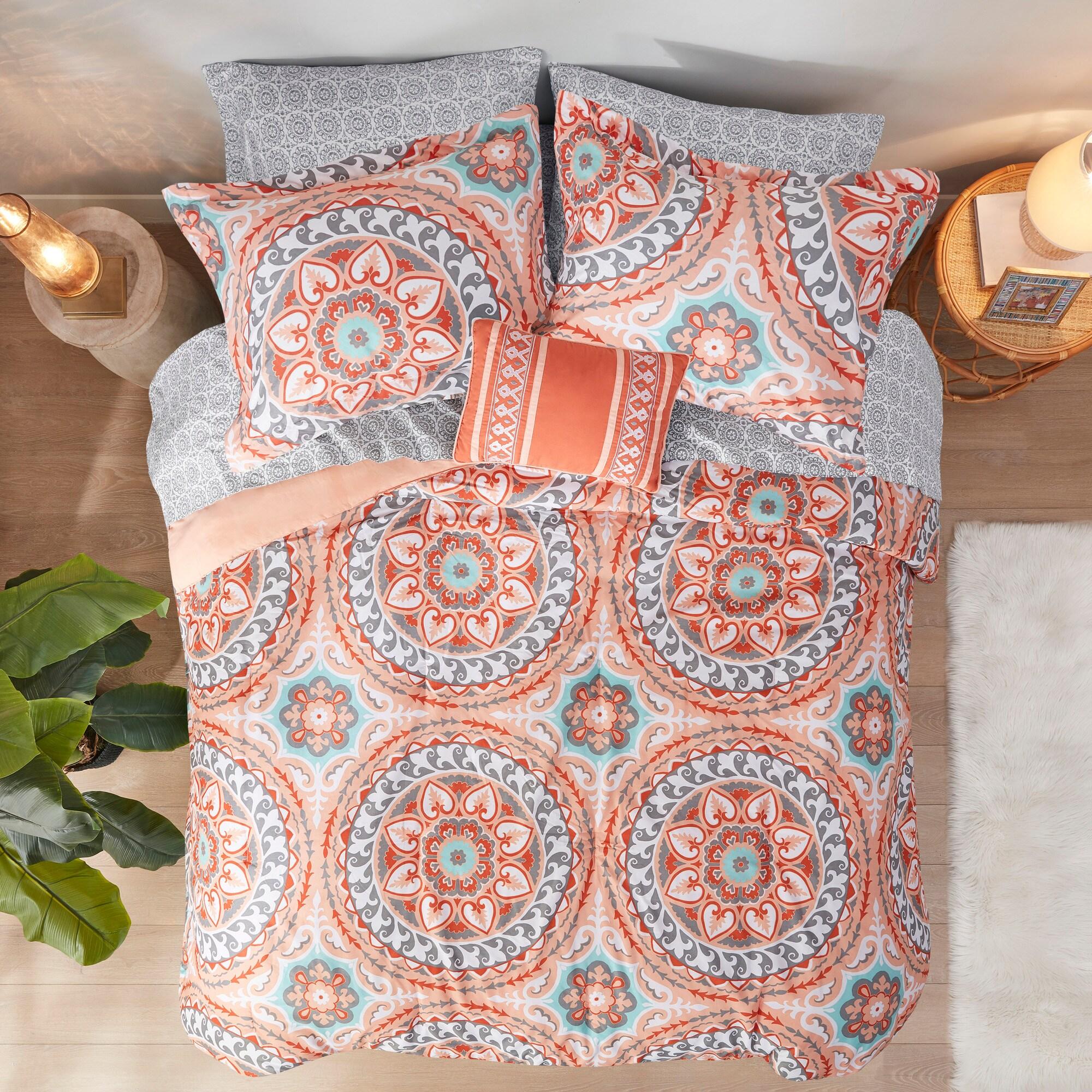 Estrin 9 PC Comforter Set with Cotton Bed Sheets