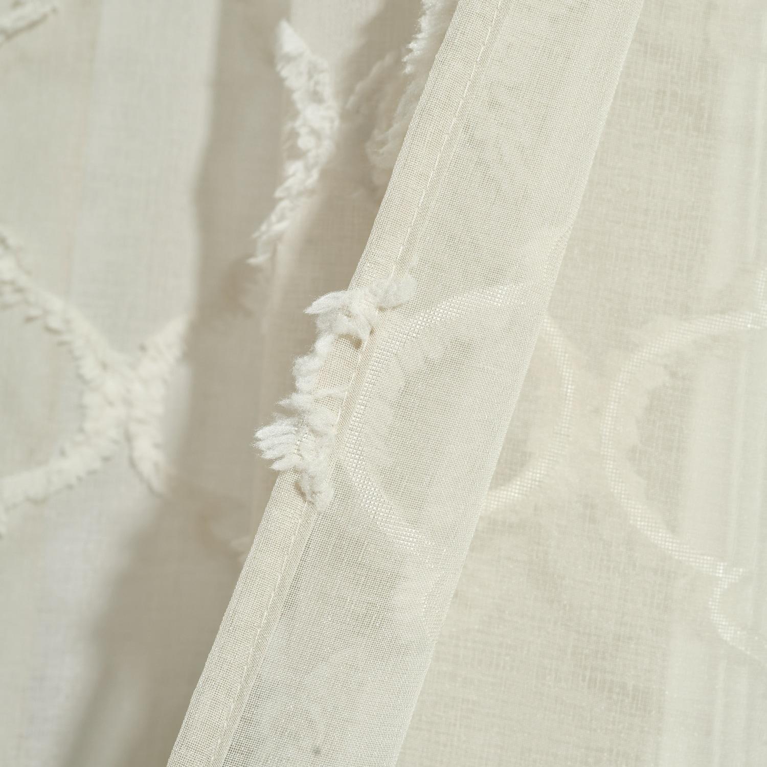 Lush Decor Avon Trellis Sheer Trellis Sheer Curtain Panels (Set of 2)