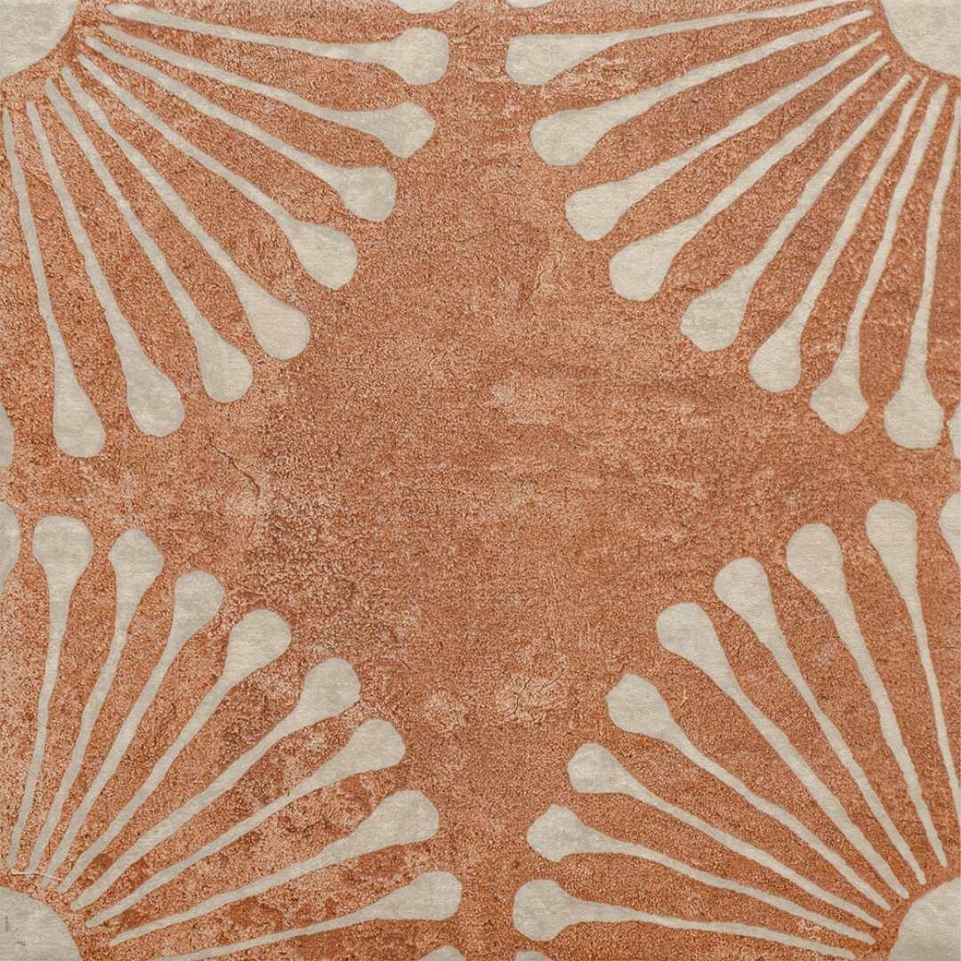 The Tile Life Amanecer 8" x 8" Satin Porcelain Patterned Floor & Wall Tile