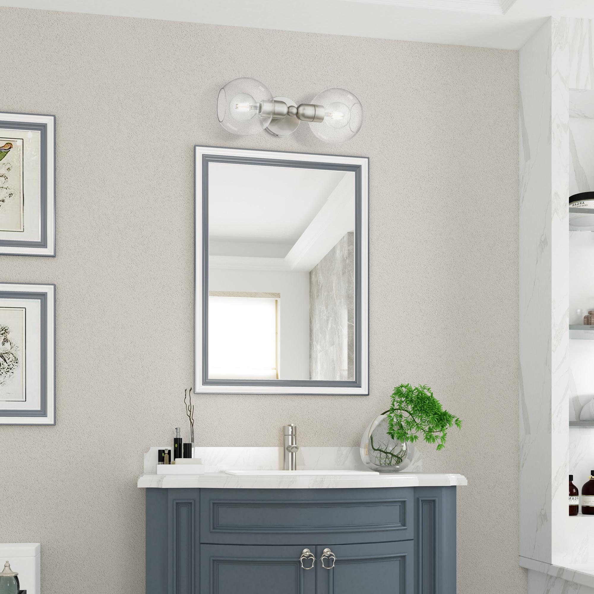 Livex Lighting Downtown 2 - Light Vanity in  Brushed Nickel
