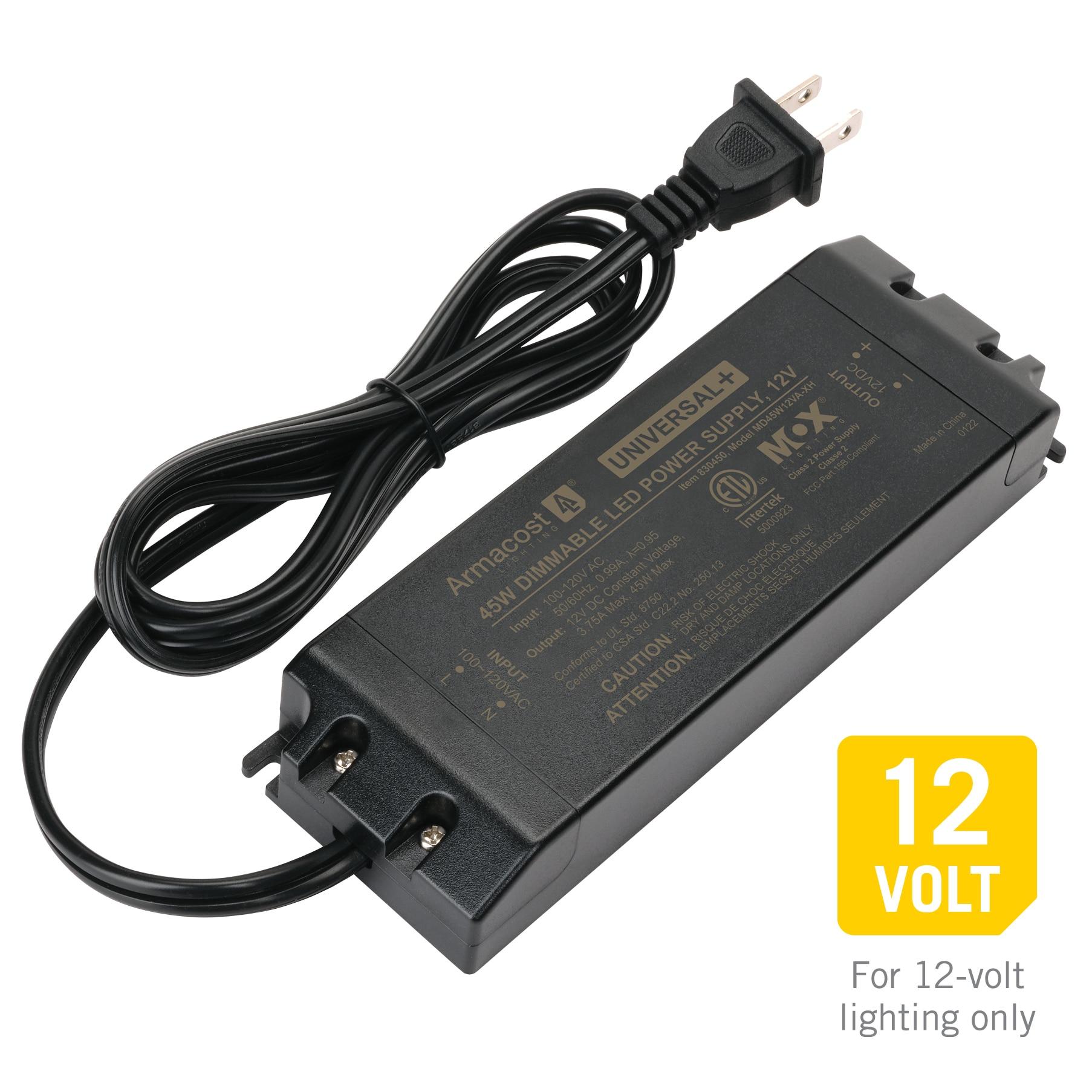 Universal+ Dimmable LED Driver 12V DC, 60W Electronic Transformer