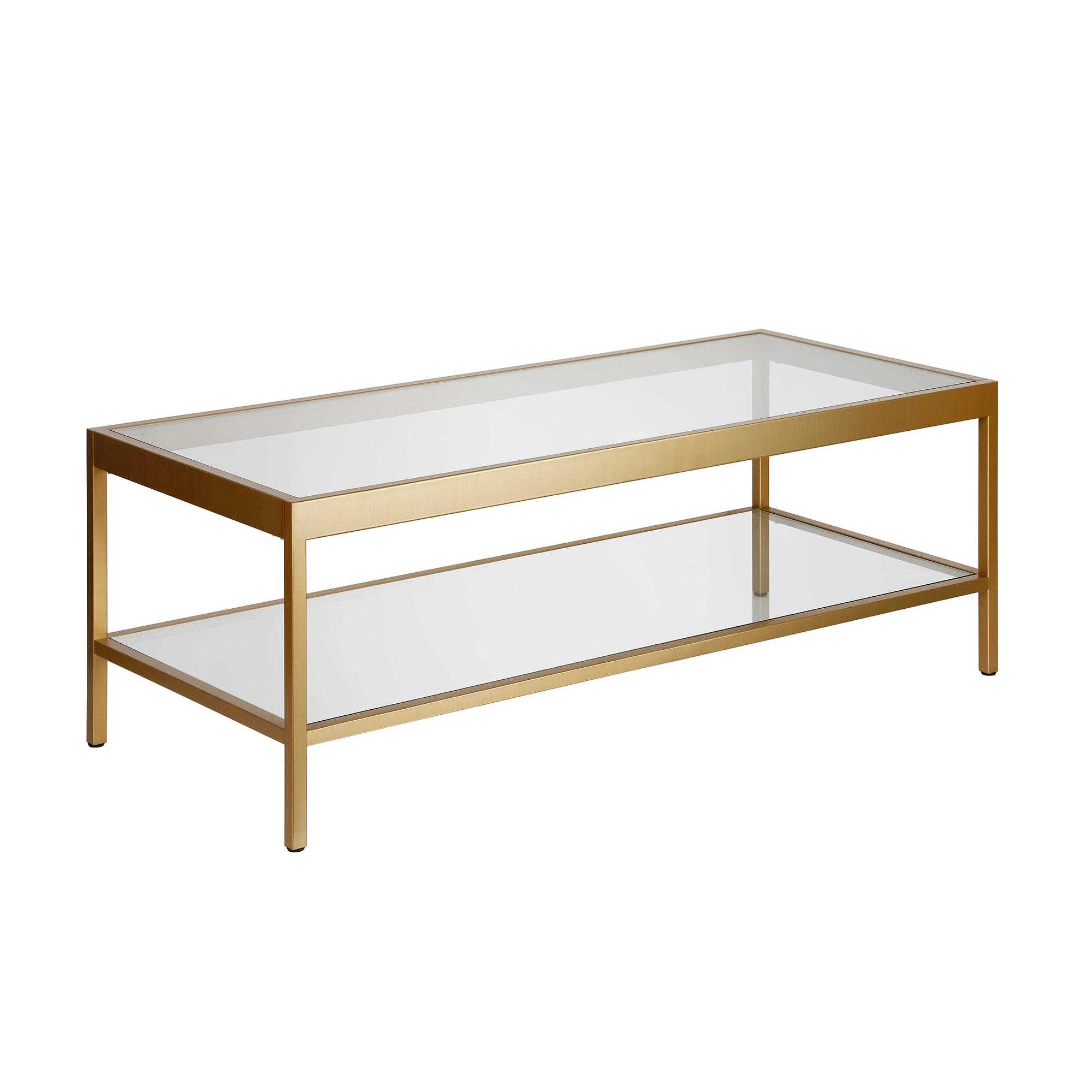 Henn&Hart Traditional Metal Coffee Table Brass