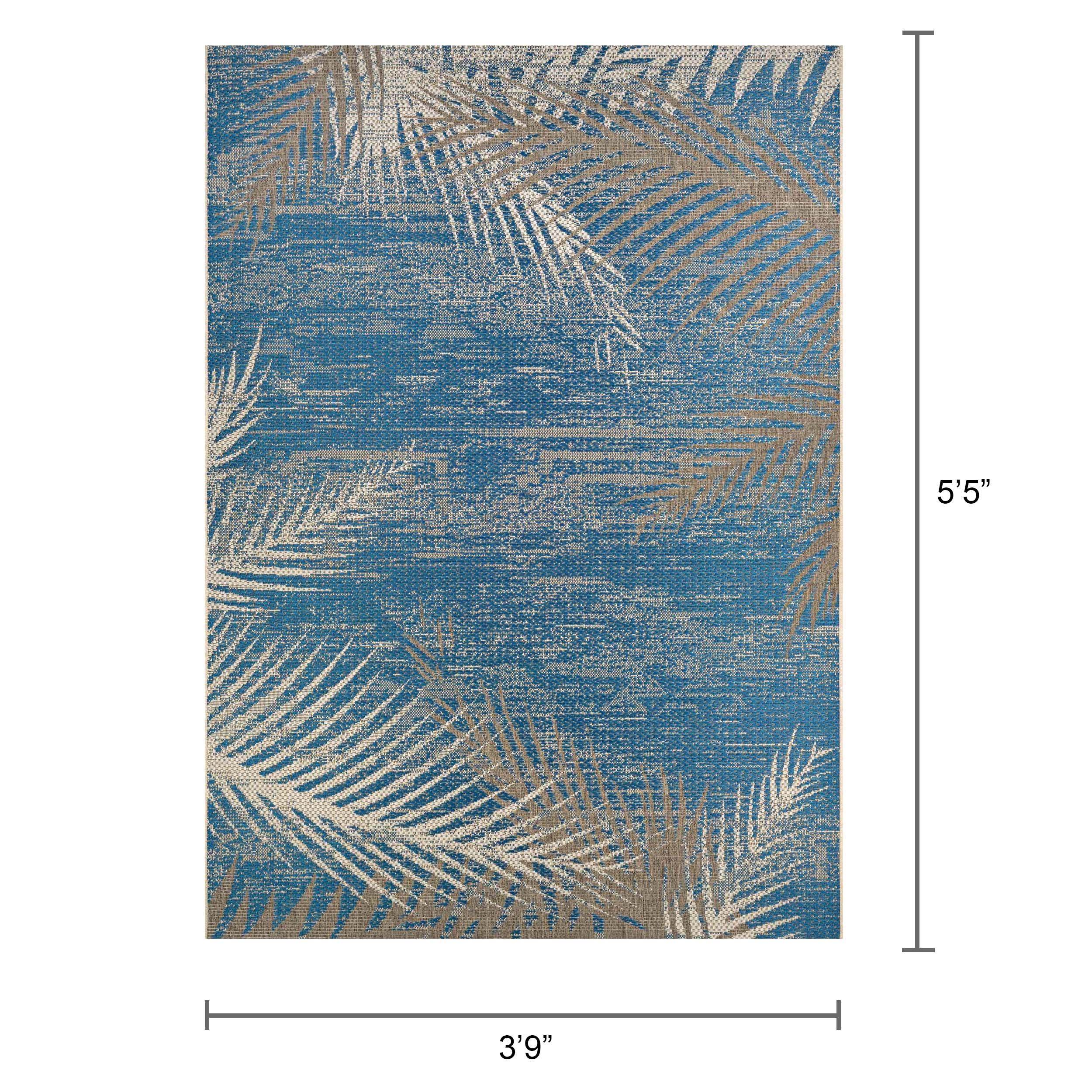 Couristan Monaco Tropical Palms Indoor/Outdoor Area Rug