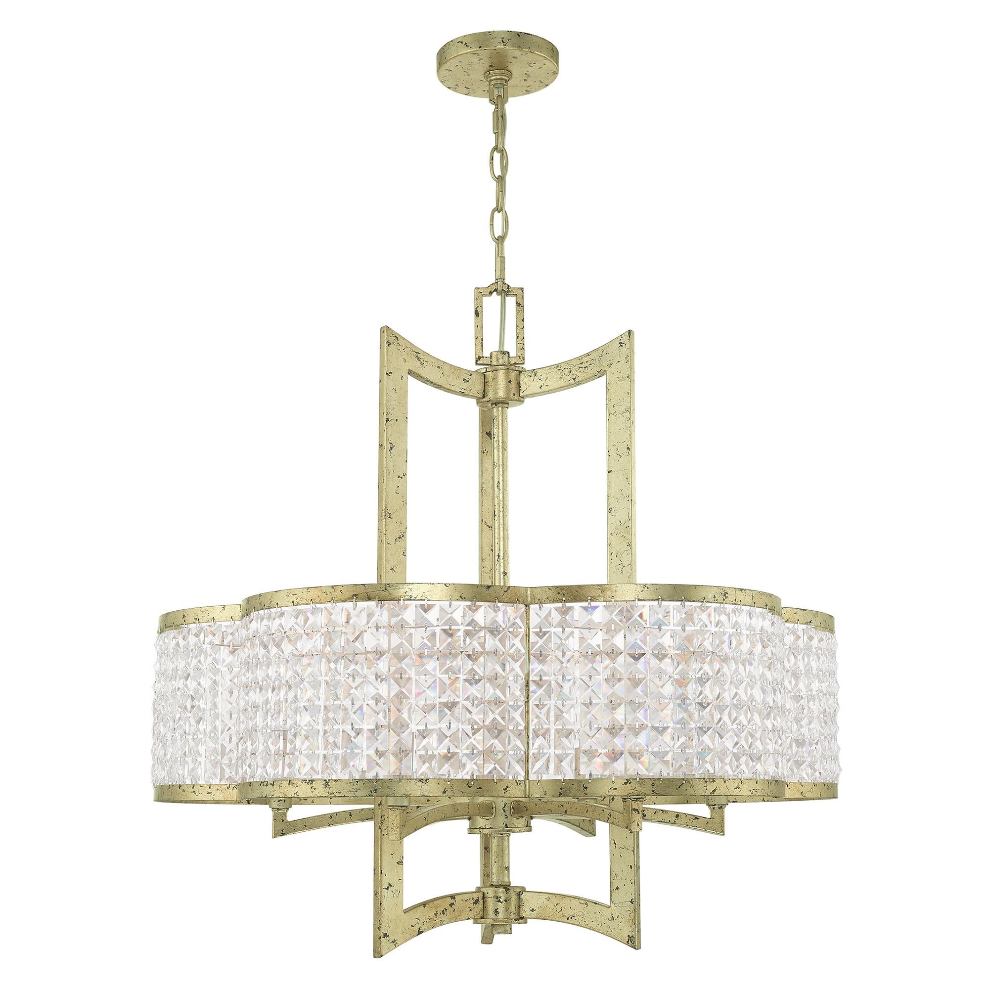 Livex Lighting Grammercy 6 - Light Chandelier in  Winter Gold