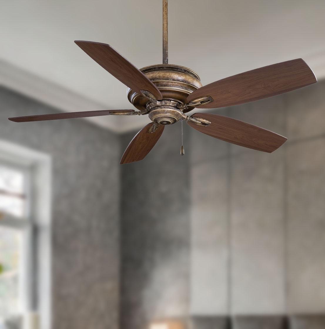 54" Minka Aire Rustic Indoor Ceiling Fan French Beige Maple Wood Blades for Living Room Kitchen Bedroom Family Dining House Home