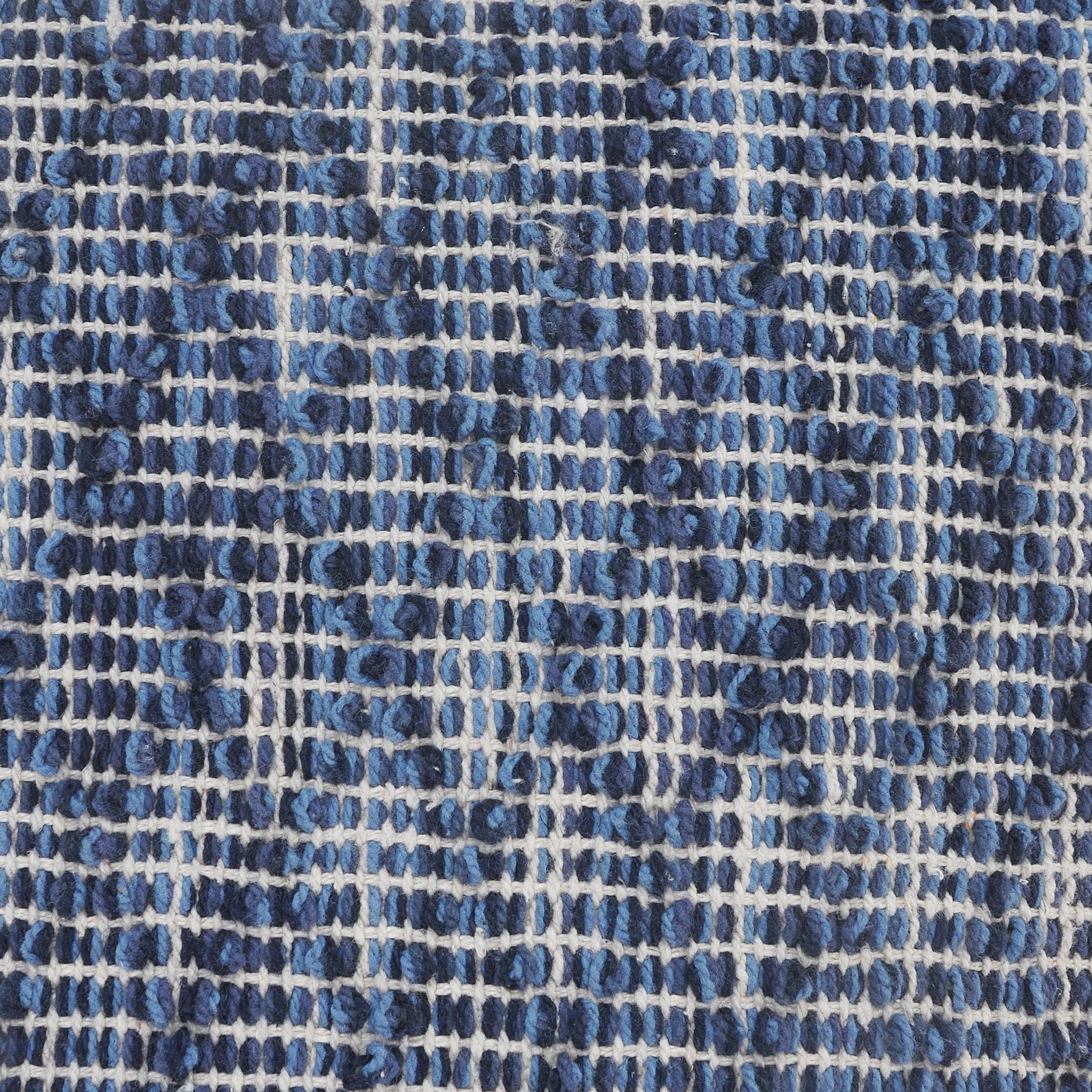 Elm & Oak Modern Traditional Blue Diamond Geometric Throw Pillow