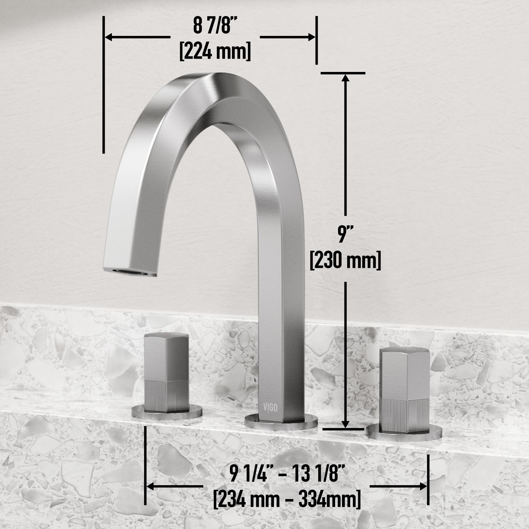 Hart 9" H Two Handle Widespread Bathroom Faucet