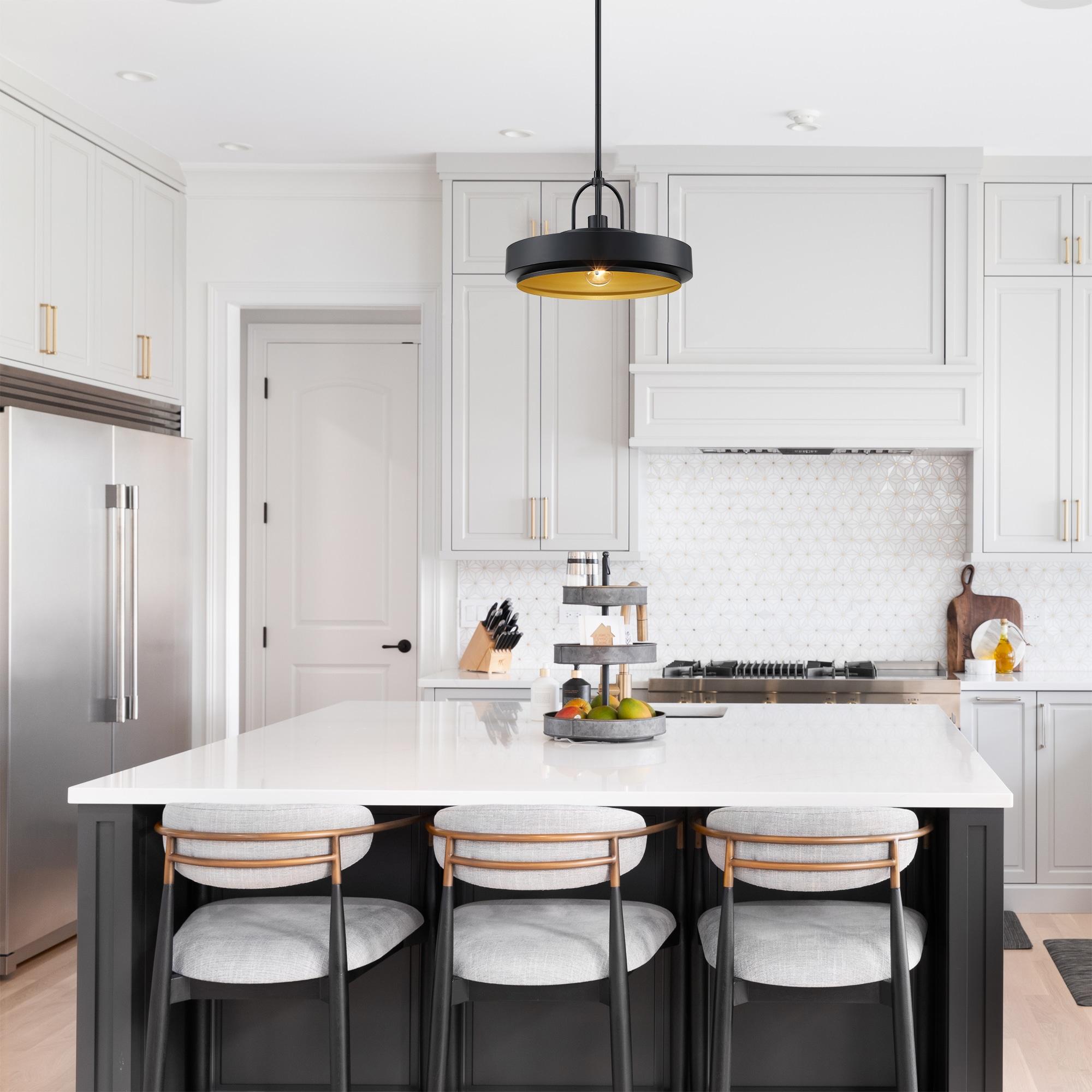 Designers Fountain Odea 14 inch 1-Light Matte Black Transitional Pendant Light, D295M-14P-MB