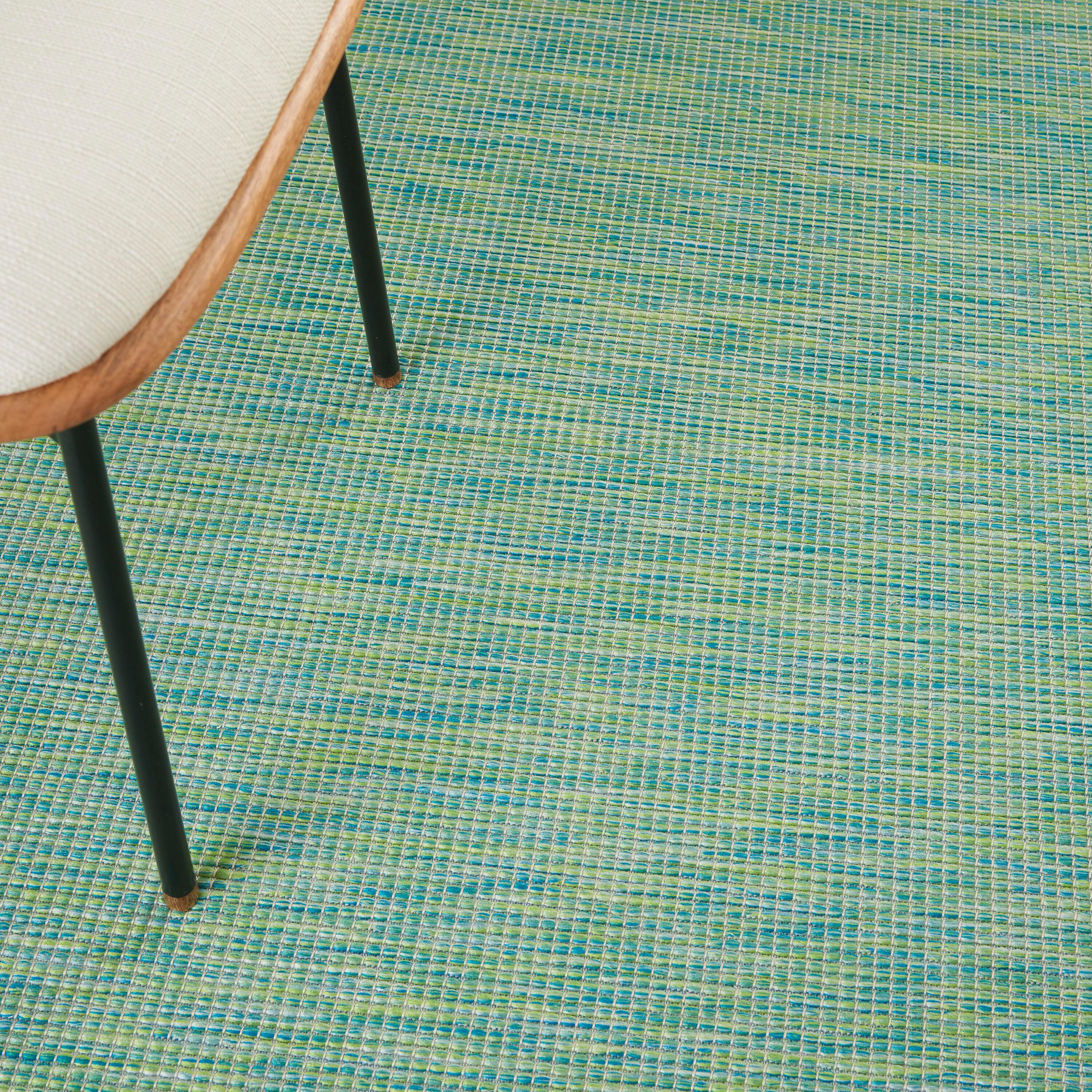 Nourison Positano POS01 Indoor/outdoor Area Rug - Blue/Green 5' x 7'