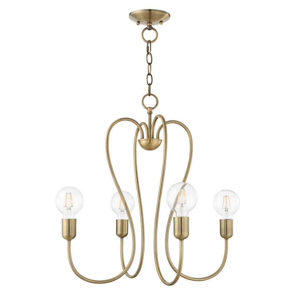 Livex Lighting - Lucerne - 4 Light Chandelier in New Traditional Style - 20