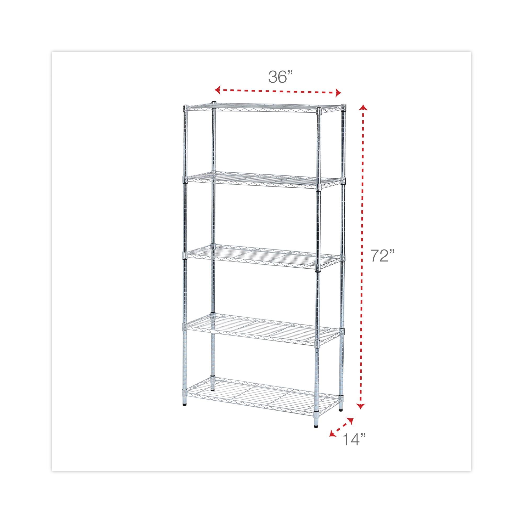 Residential 36'' W Steel Shelving Unit