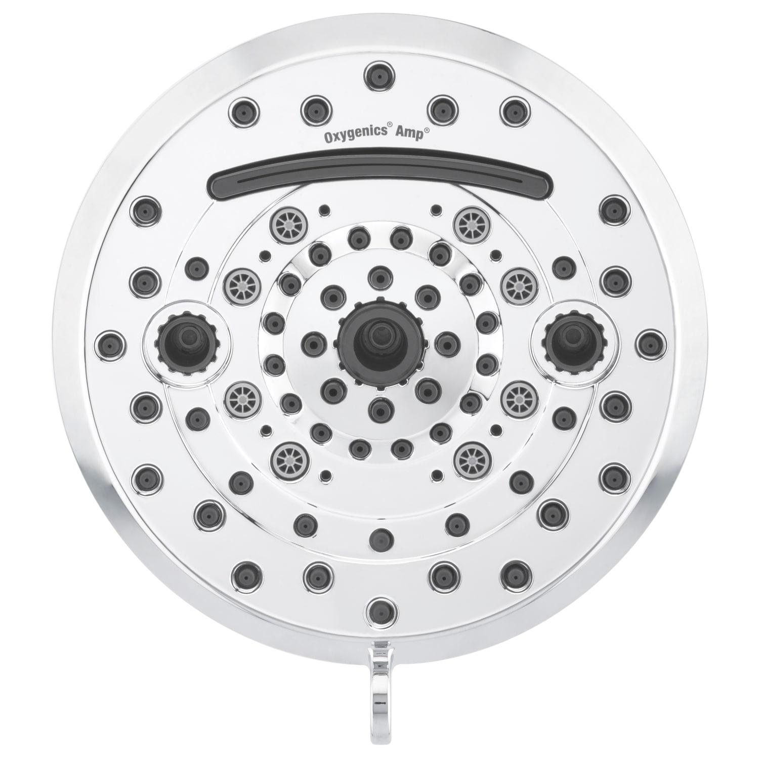 Oxygenics Amp Chrome Fixed Shower Head 1.8-GPM (6.8-LPM)