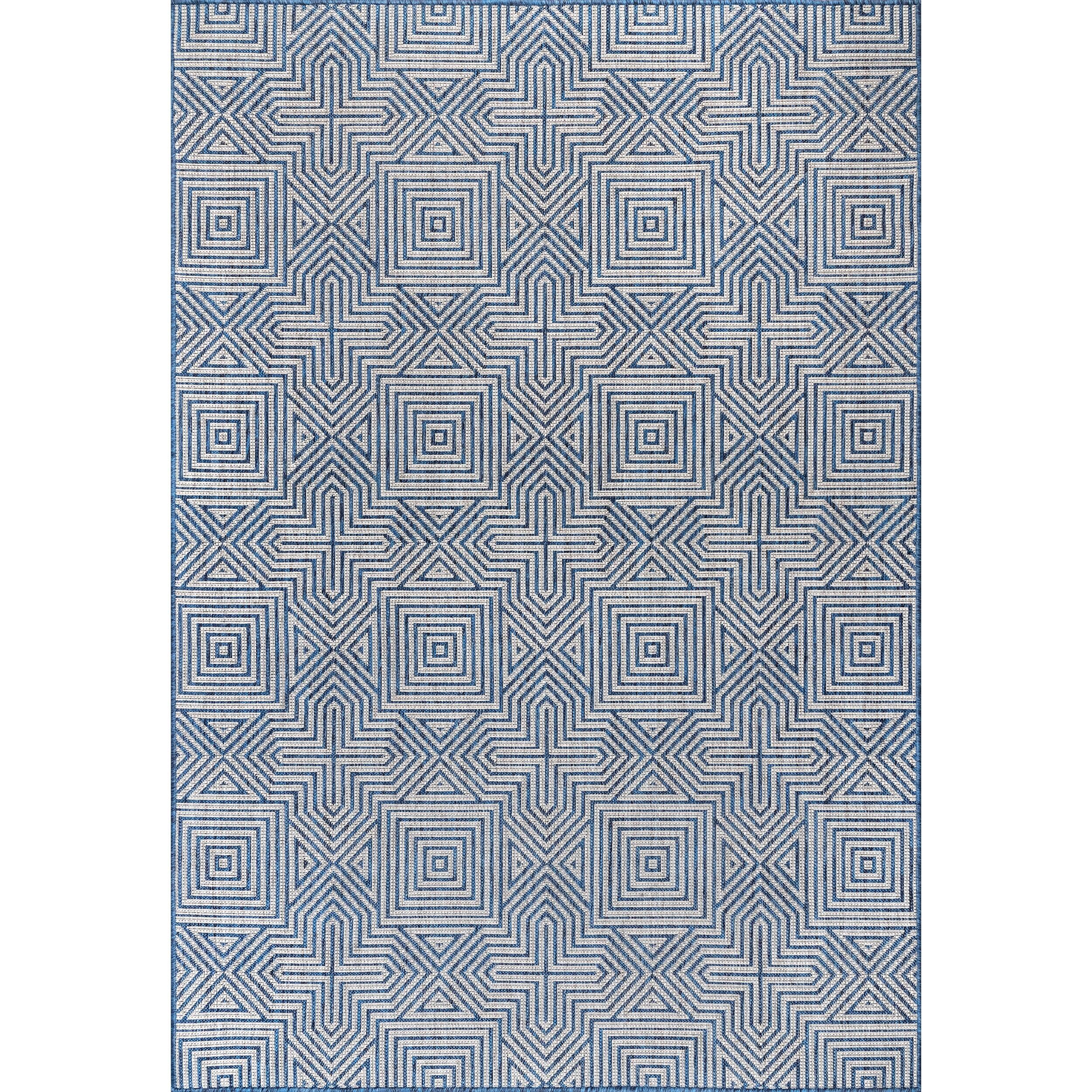 nuLOOM Kelsey Modern Abstract Indoor and Outdoor Area Rug