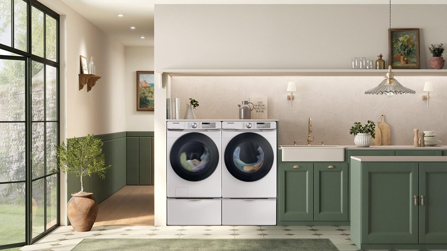 Samsung 4.5 cu. ft. Large Capacity Smart Front Load Washer with Super Speed Wash