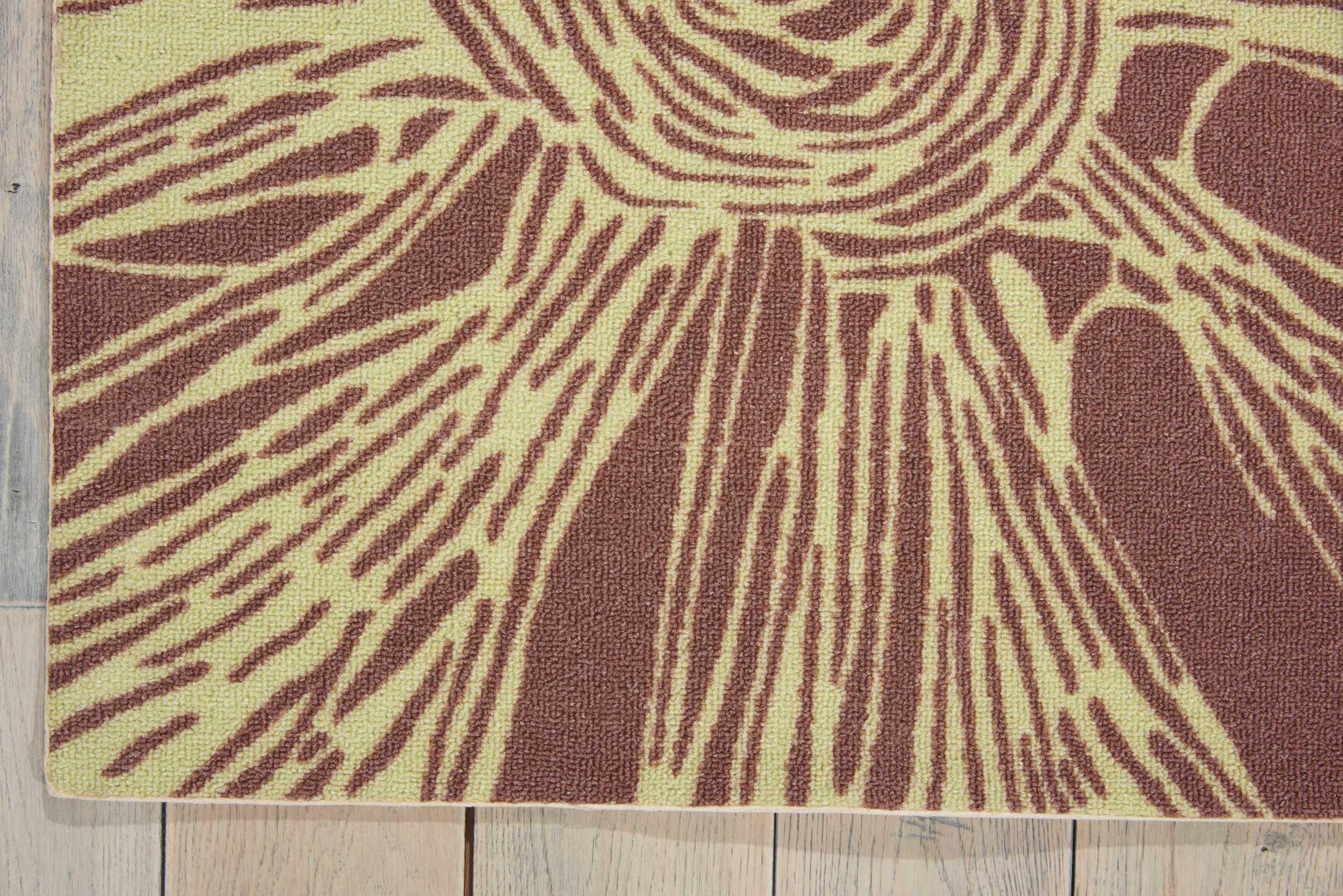 Nourison Home & Garden Green Indoor/Outdoor Area Rug RS022 5'3" x 7'5"