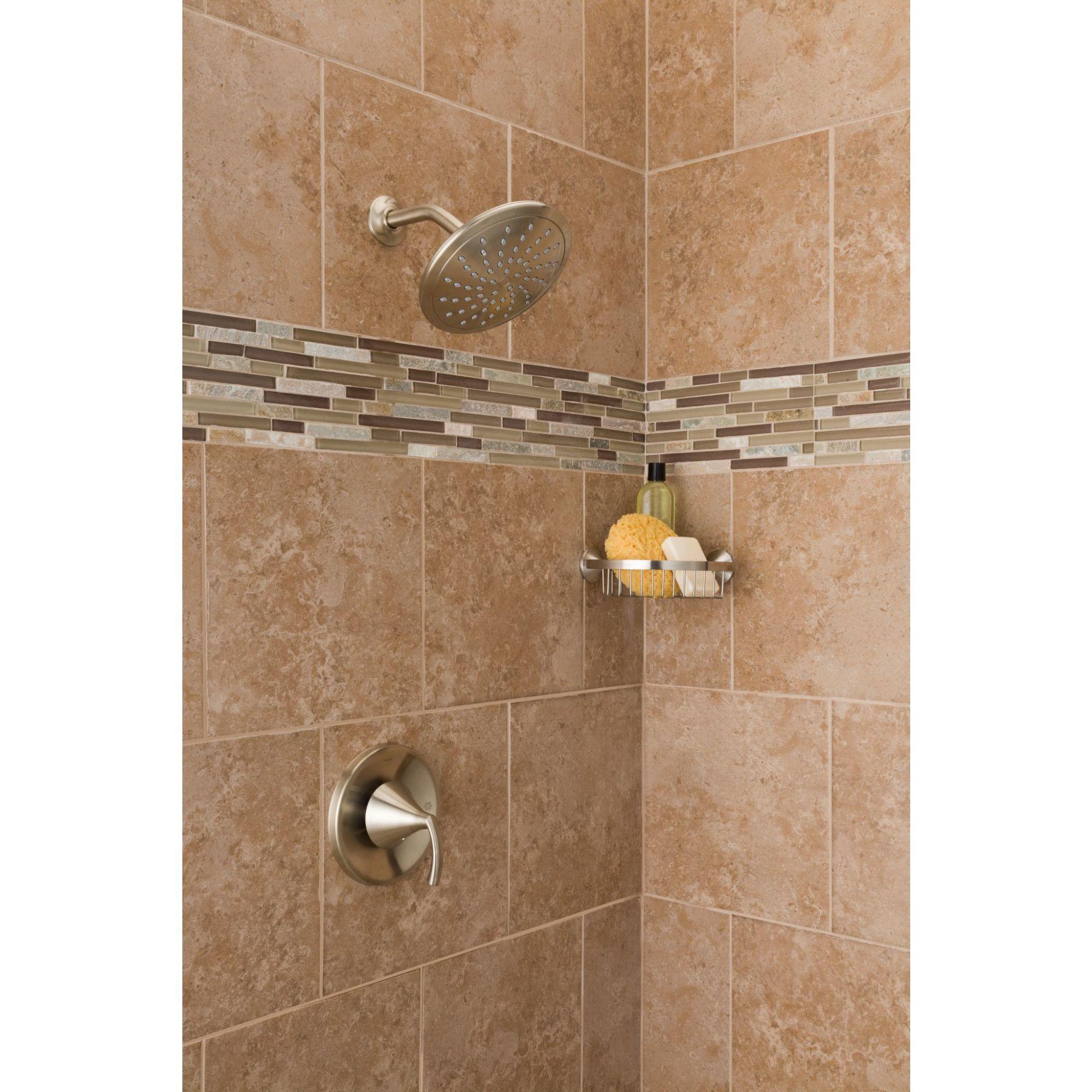 Moen Wide Round Rain Shower Head for Bathroom with 2 GPM High-Pressure Rainfall Spray