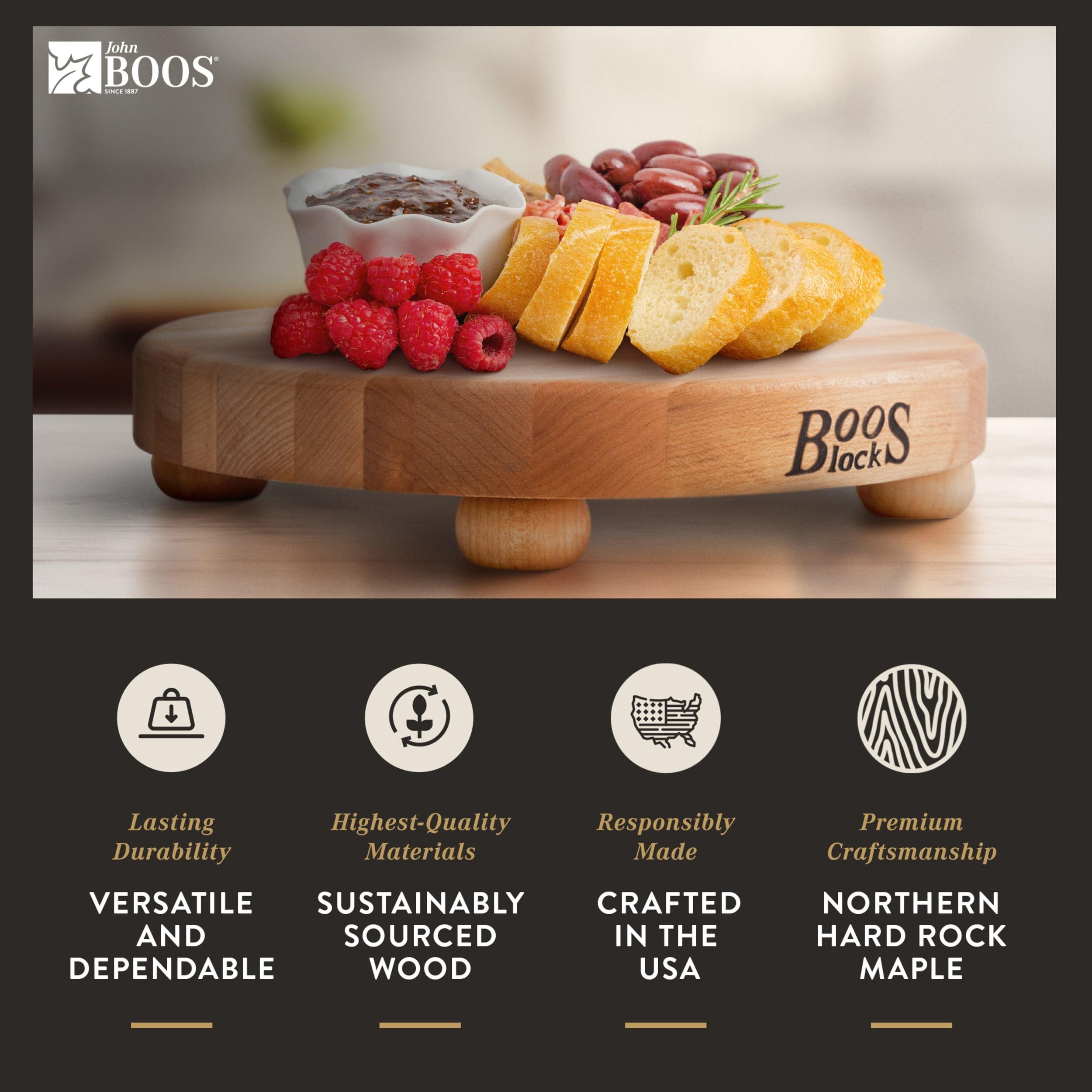 John Boos John Boos BoosBlock® 12" Round Maple Wood Cutting Board