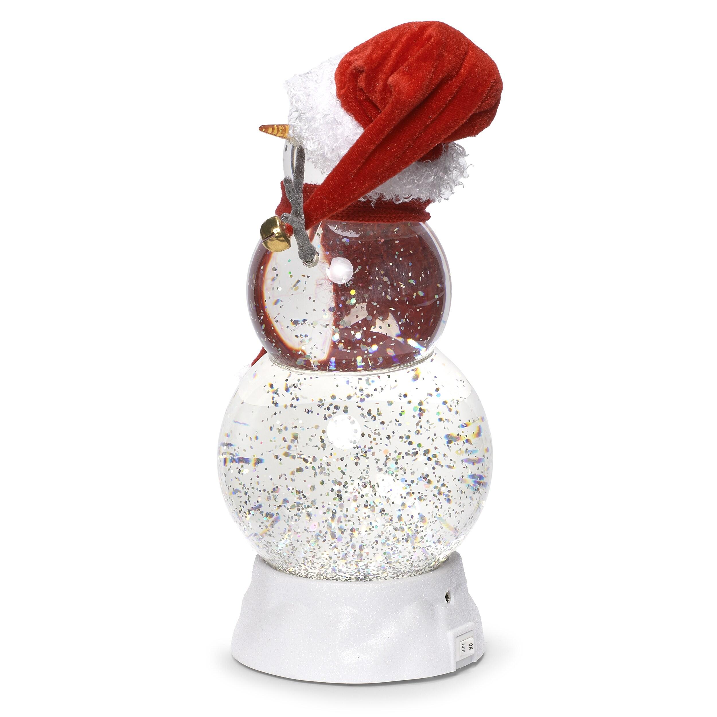 Roman 11.25" LED Lighted Snowman Christmas Snow Globe