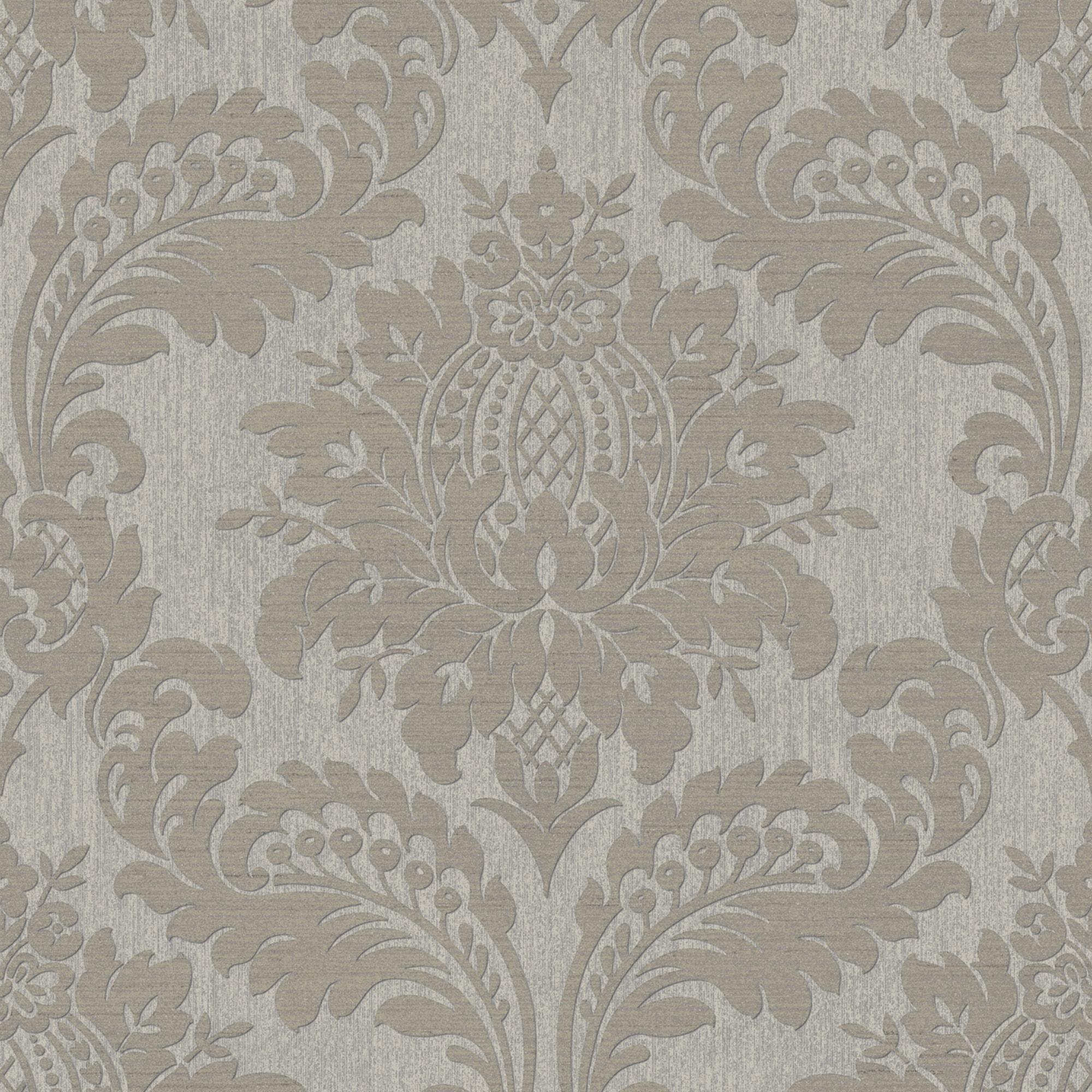 Archive Damask Taupe Wallpaper