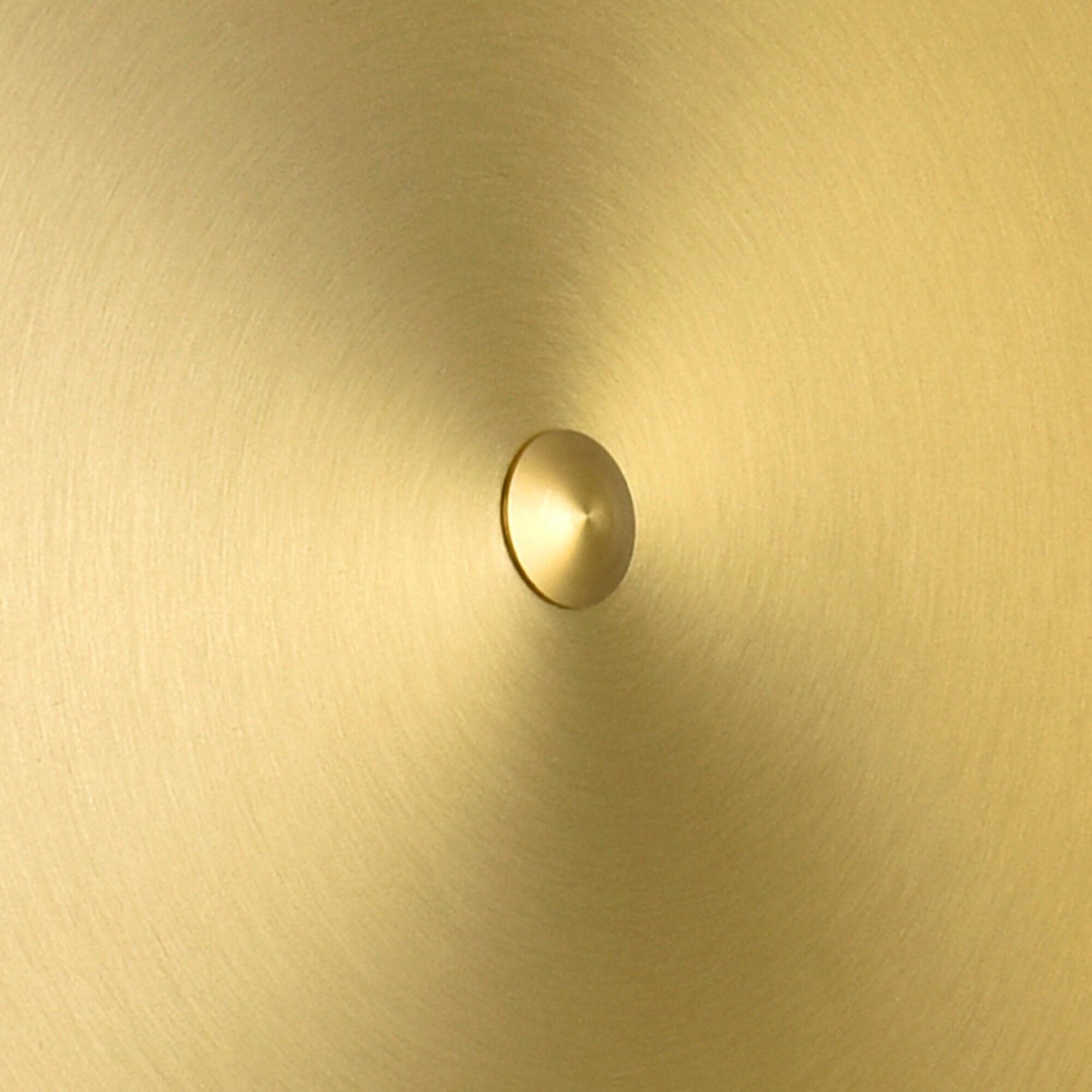 Ovni 12" Brass Contemporary LED Mini Pendant Light