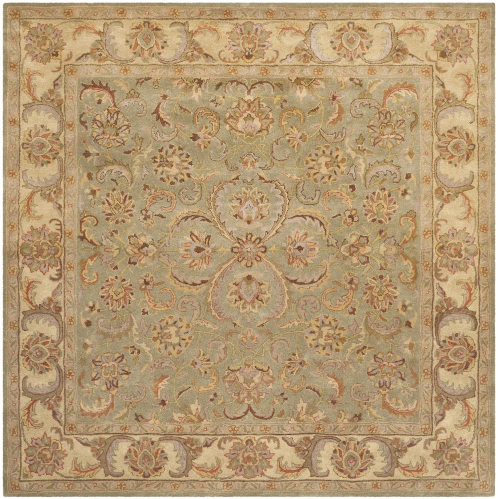 Heritage HG811 Hand Tufted Area Rug - Green/Gold - 6'x6' - Safavieh.