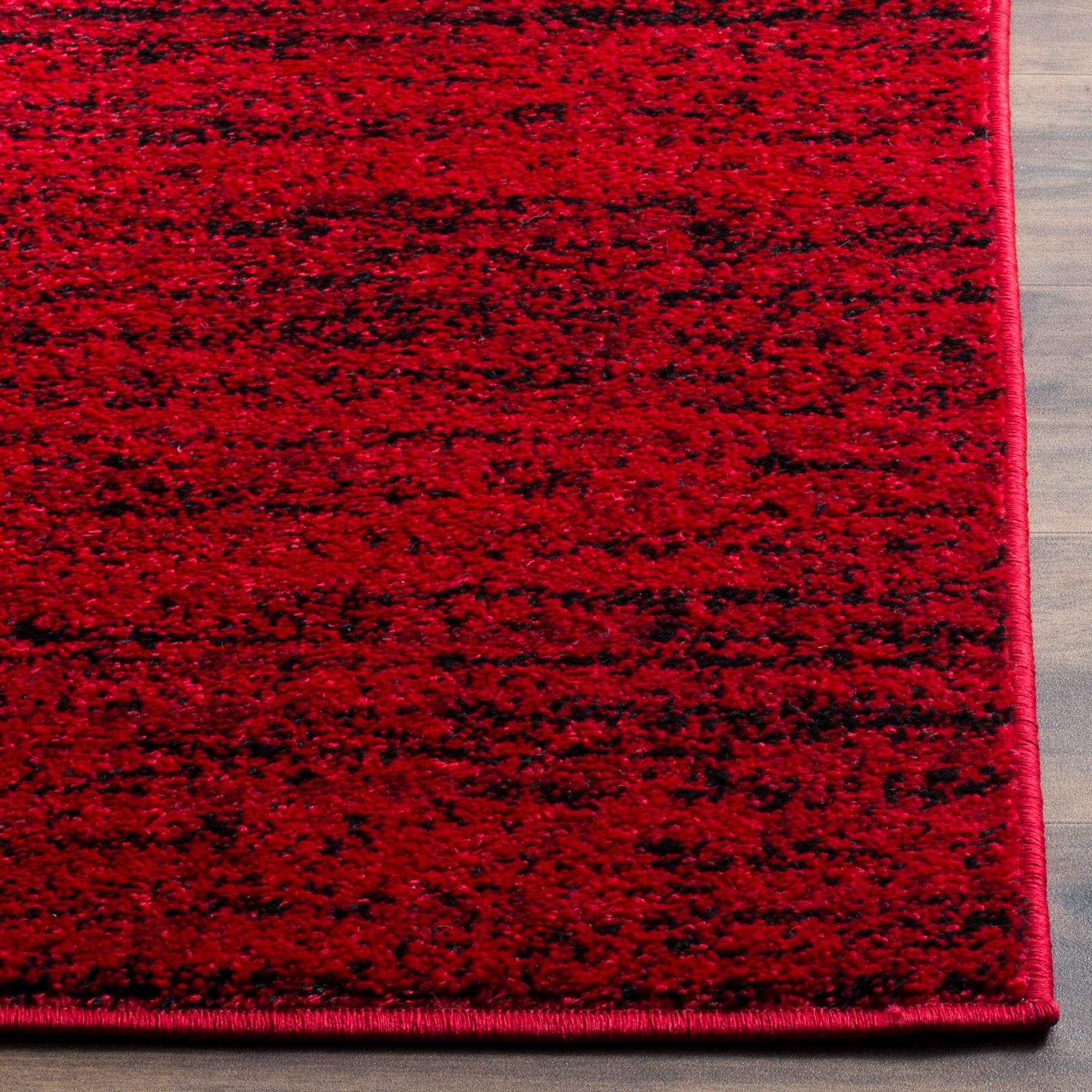 Adirondack ADR117 Machine Made Indoor Area Rug - Red/Black - 6'x9' - Safavieh