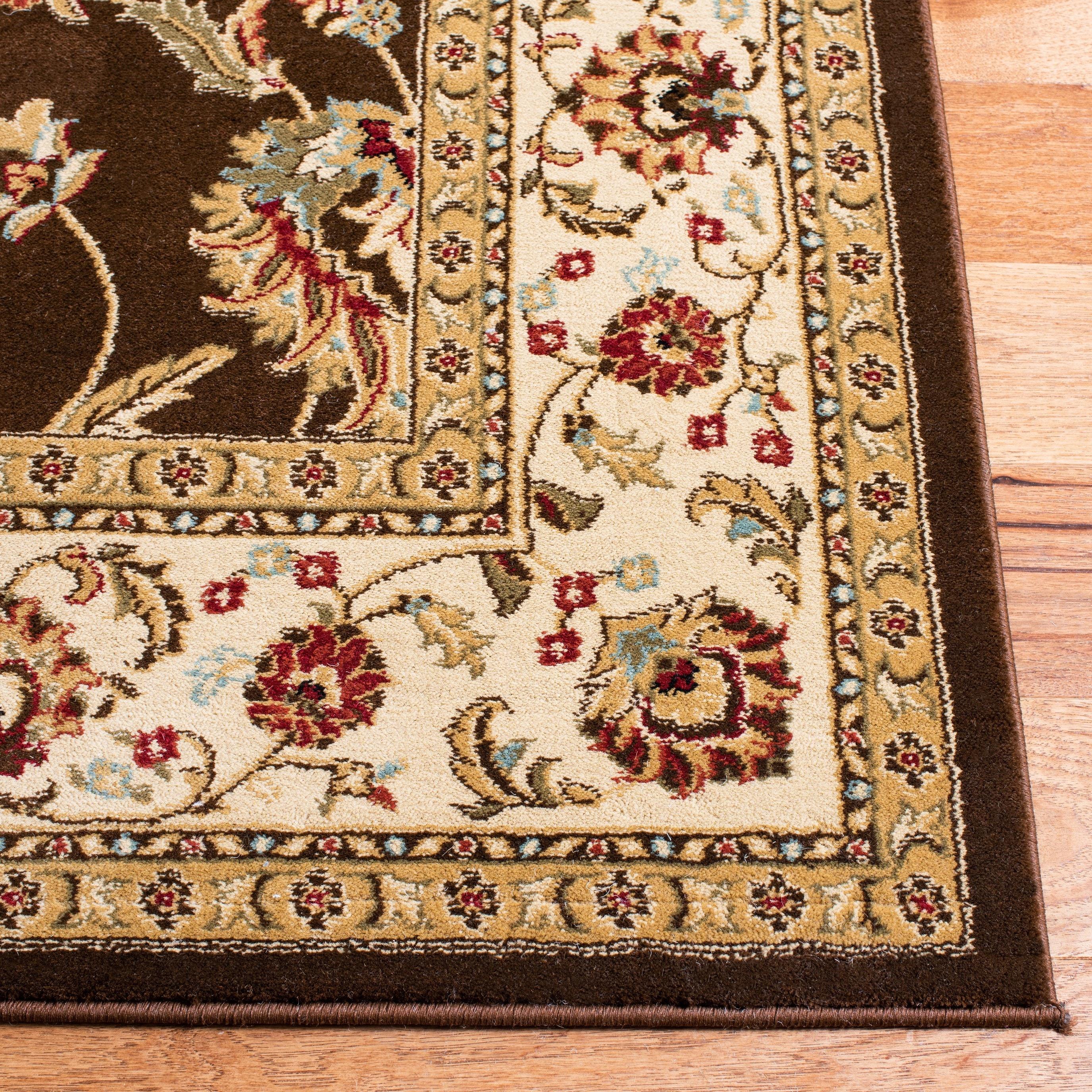 Lyndhurst LNH553 Power Loomed Accent Rug - Brown/Ivory - 3'3"x5'3" - Safavieh.