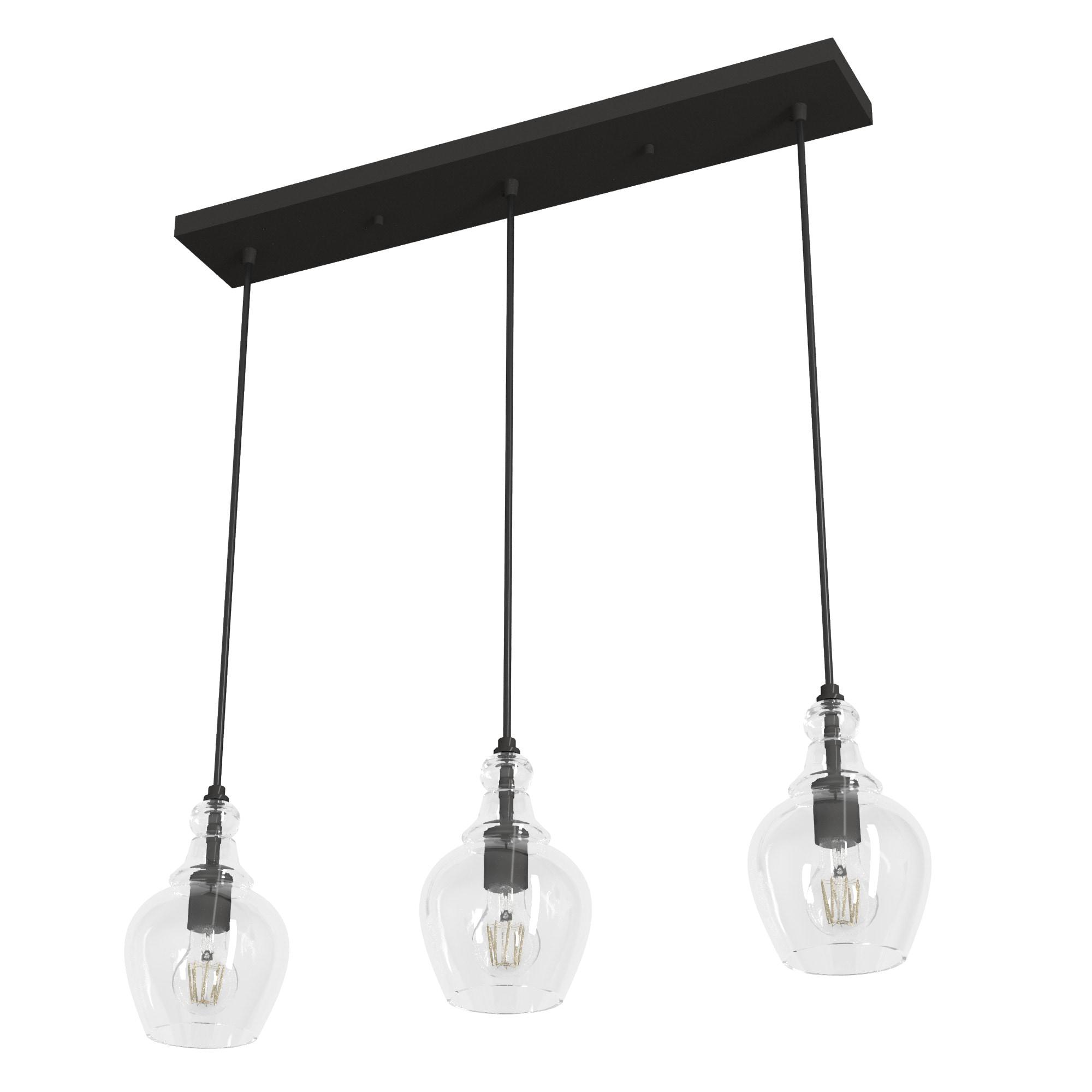 Hunter Fan Maple Park 3 Light Linear Bell Pendant