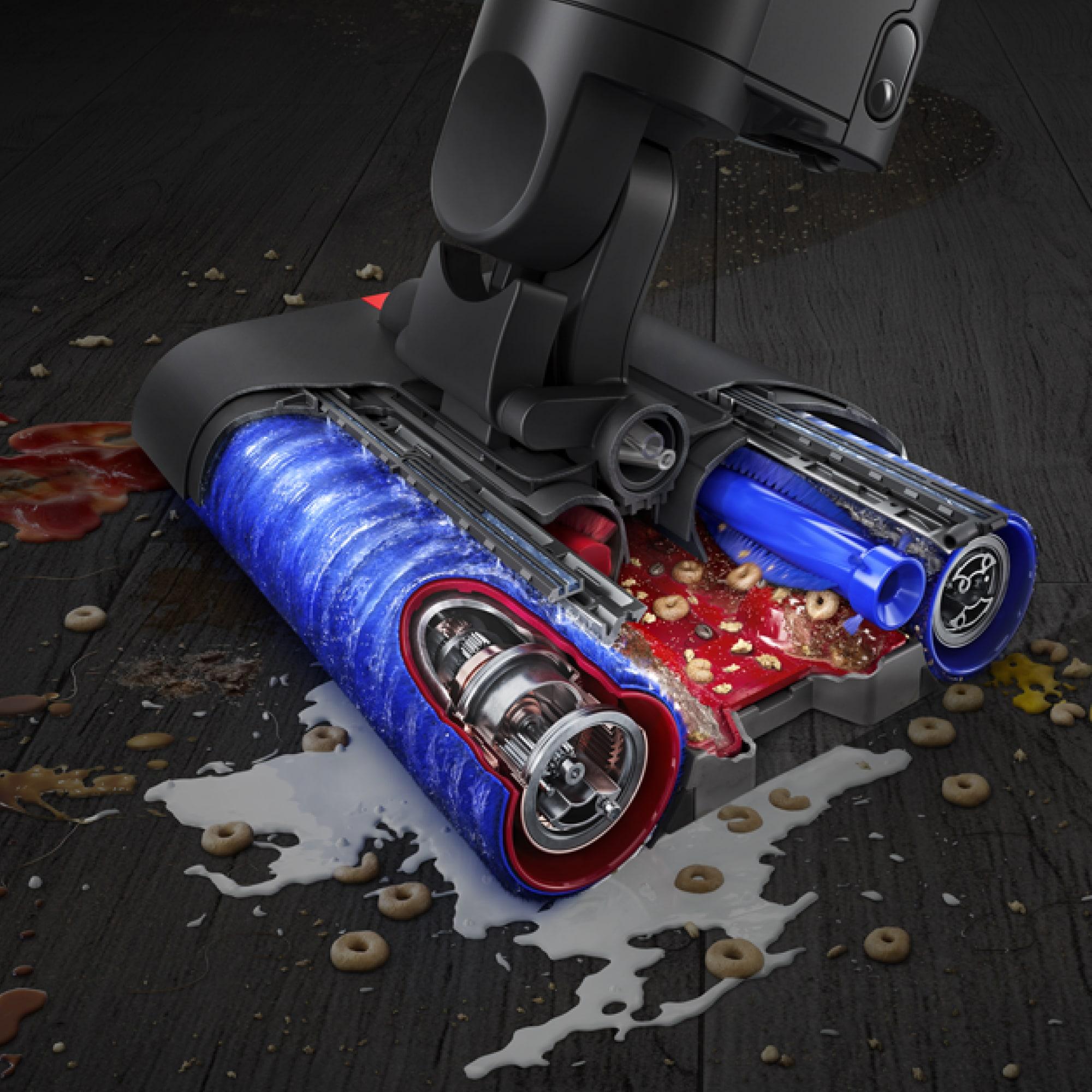 Dyson WashG1 Wet Cleaner Matte Black/Blue: Bagless, Battery-Powered, 4 Speeds, Hardwood & Hard Floor, 2-Year Warranty