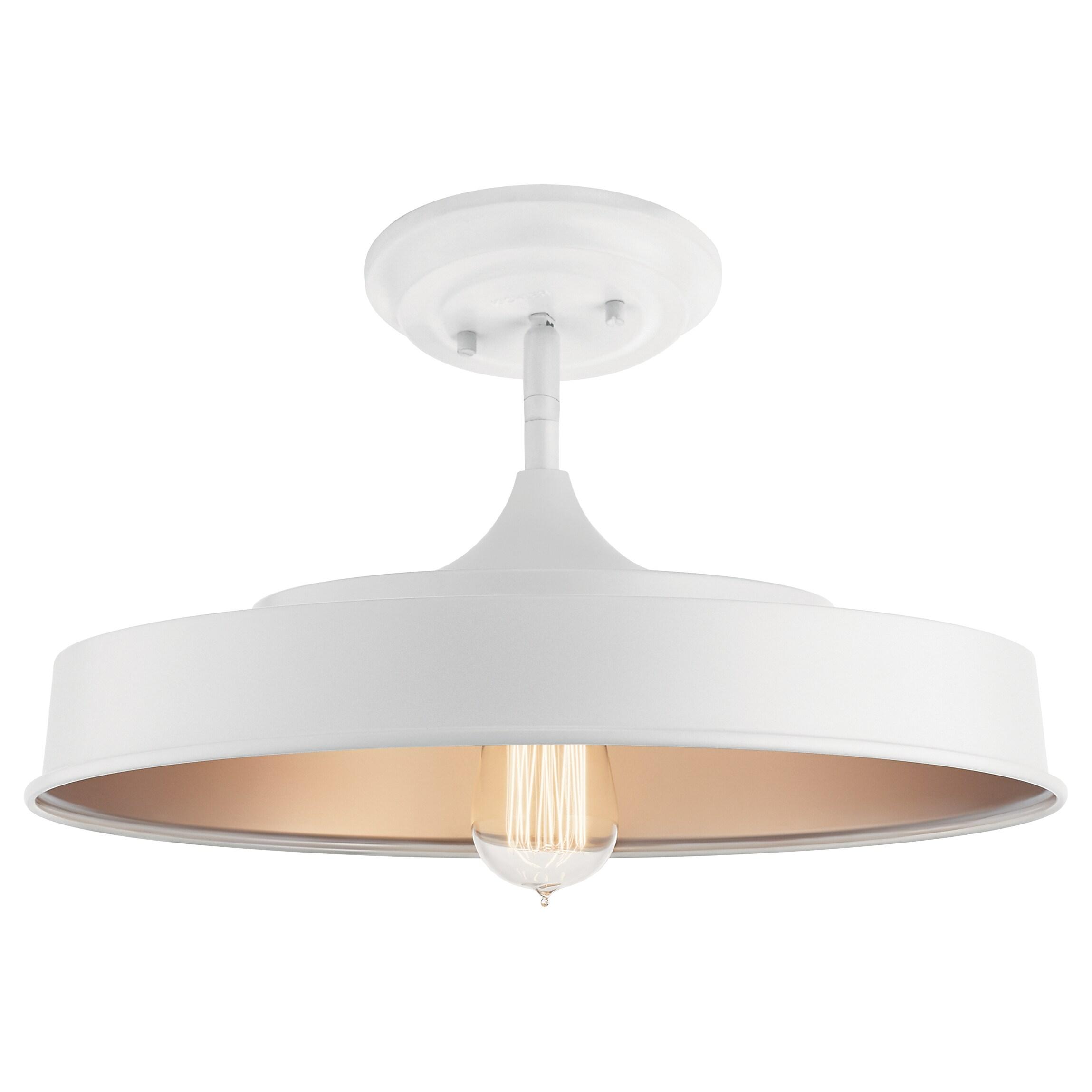 Cathelyne Glass Semi Flush Mount