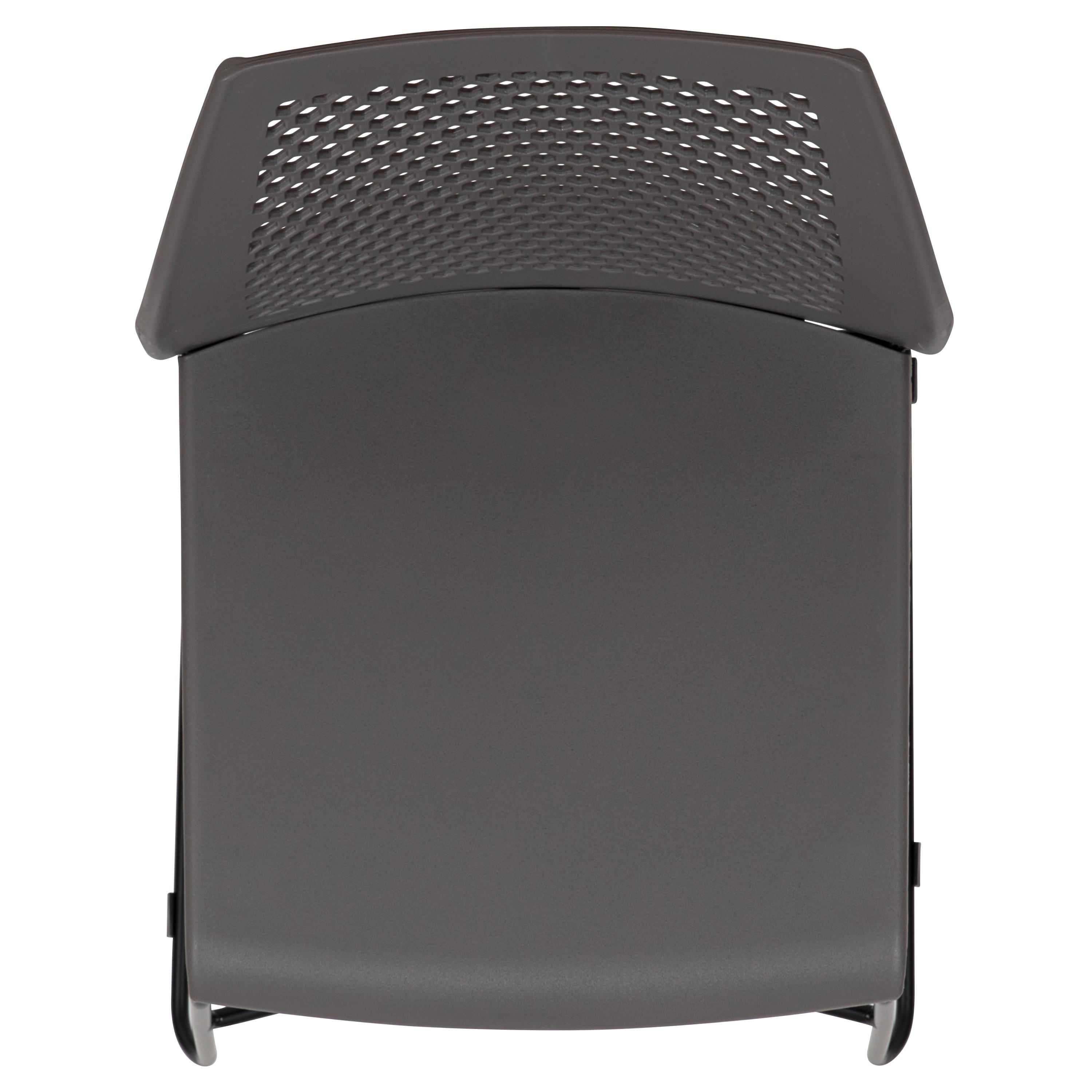 Antonia 661 lb. Capacity Stack Chair with Air-Vent Back and Powder Coated Sled Base