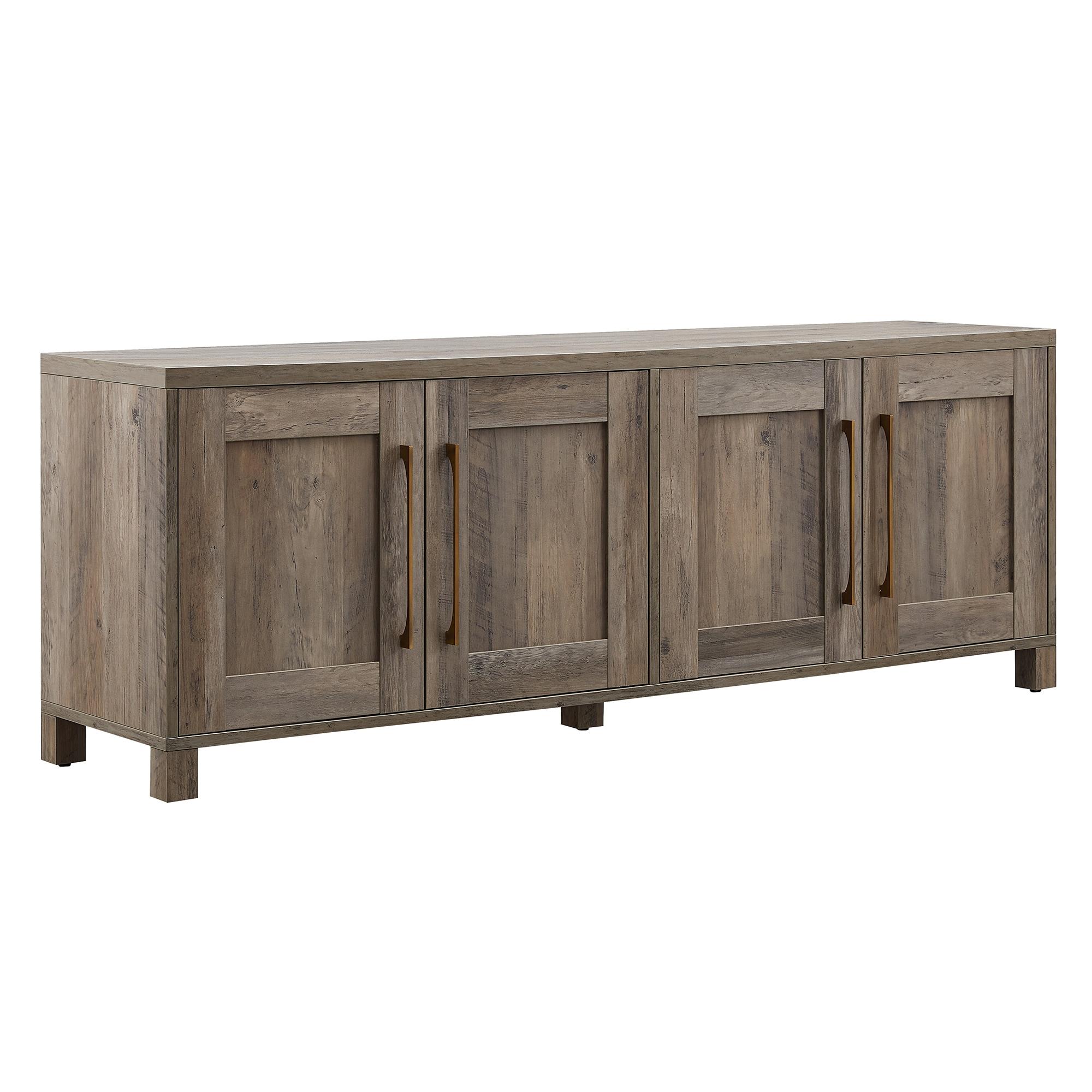 Evelyn&Zoe Chabot Rectangular TV Stand for TV's up to 75", Gray Oak