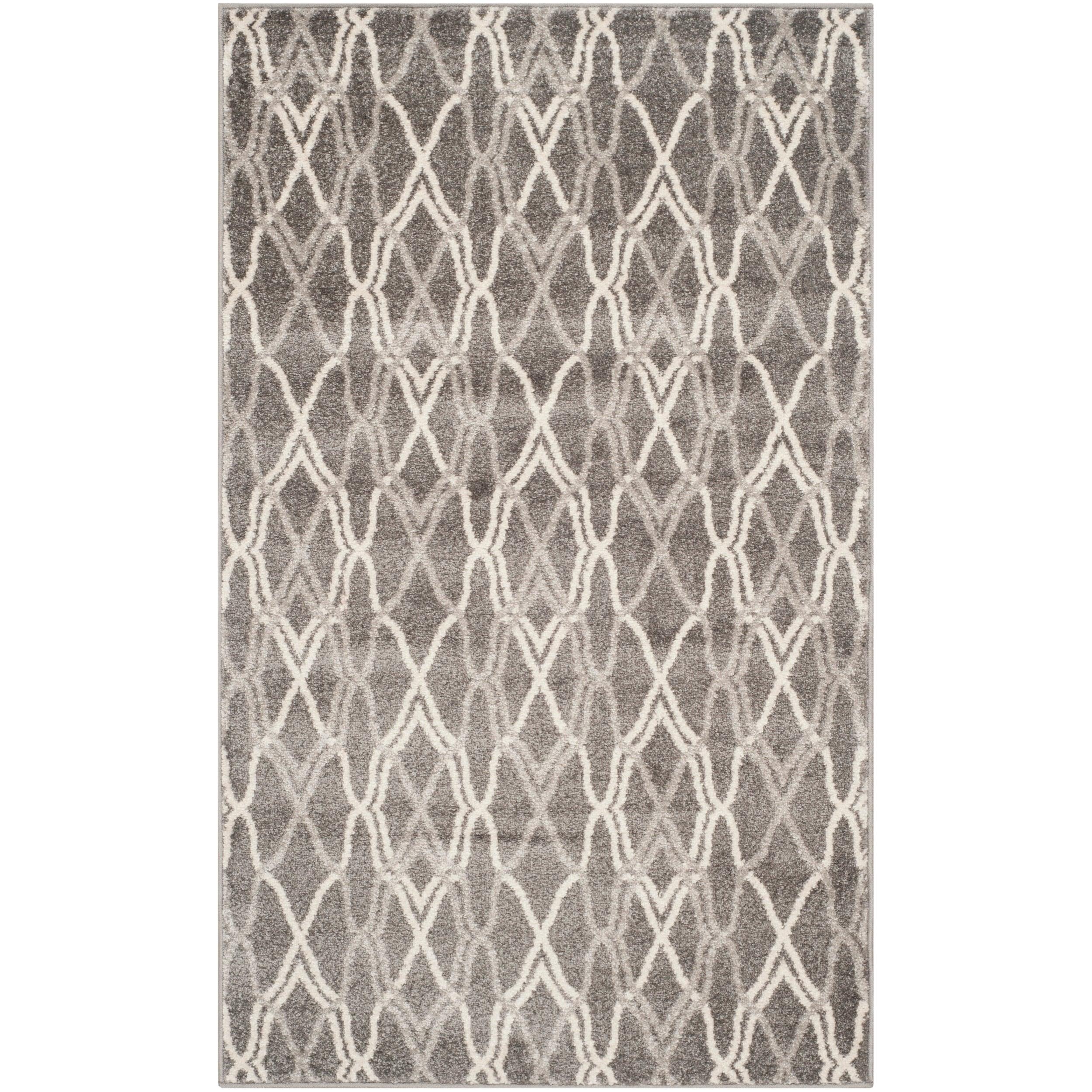 Amherst AMT417 Power Loomed Accent Rug - Grey/Light Grey - 3'x5' - Safavieh.