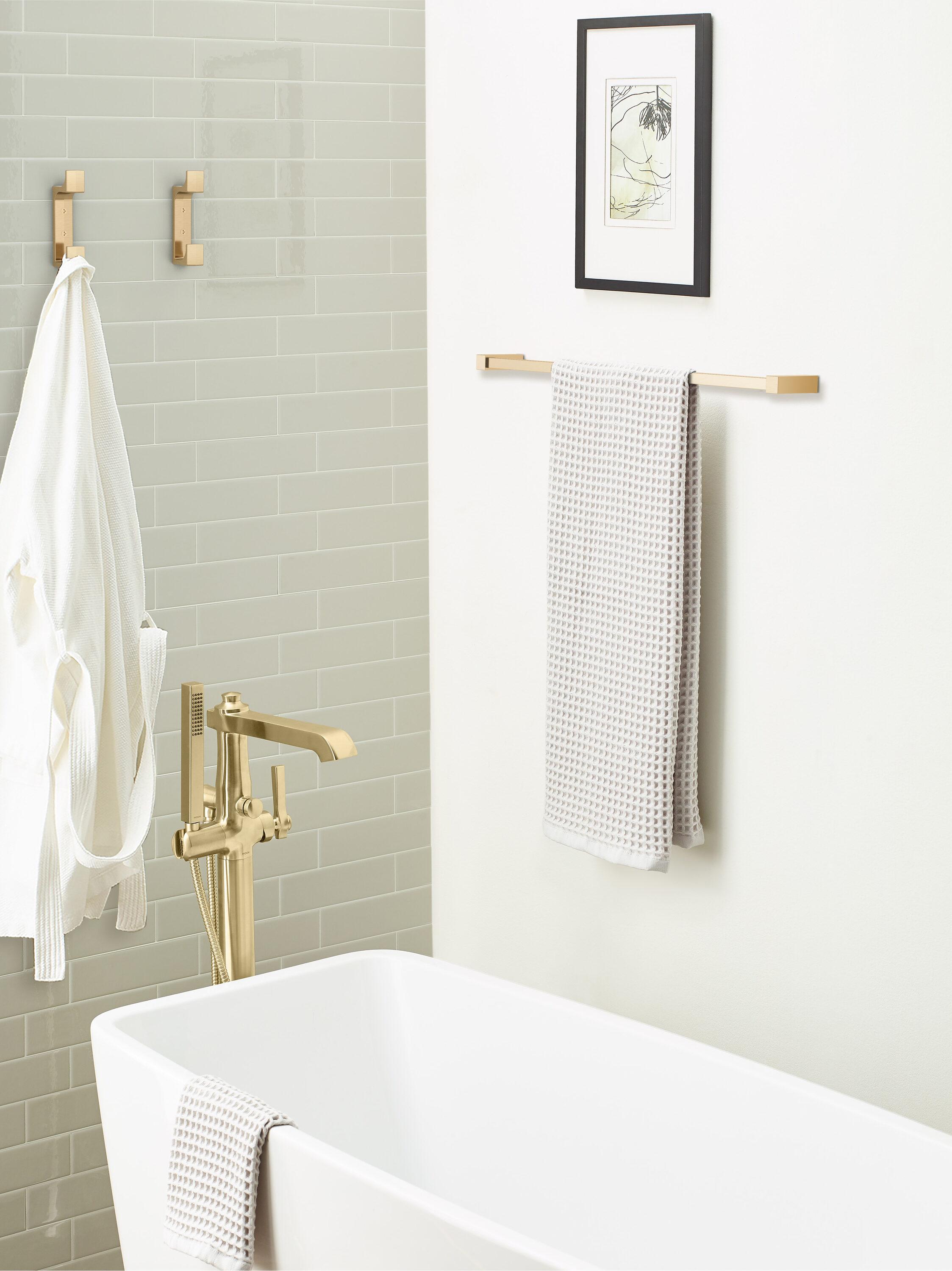 Bray Contemporary Double Prong Decorative Wall Hook