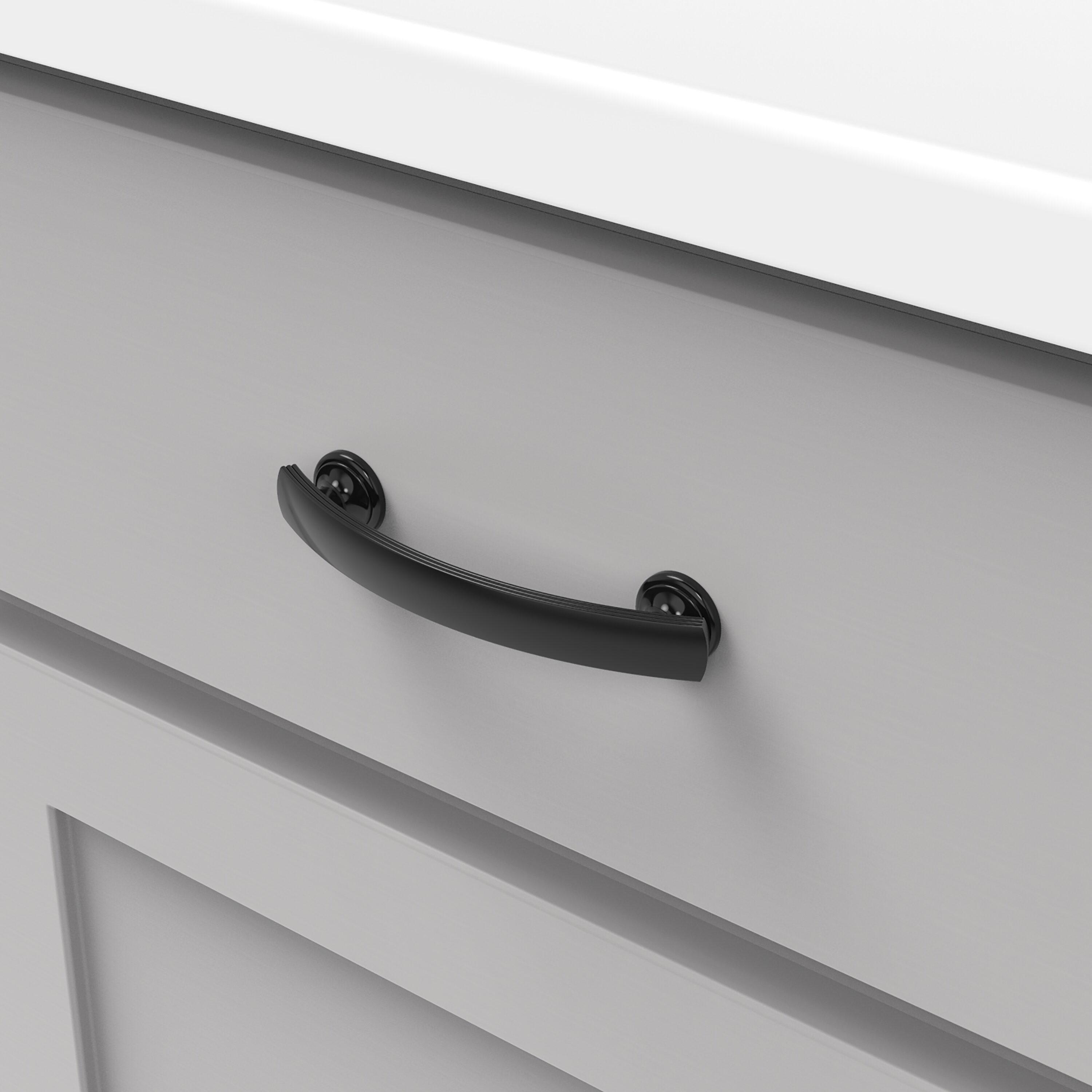 American Diner Kitchen Cabinet Handles, Solid Core Drawer Pulls for Cabinet Doors, 3-3/4" (96mm)