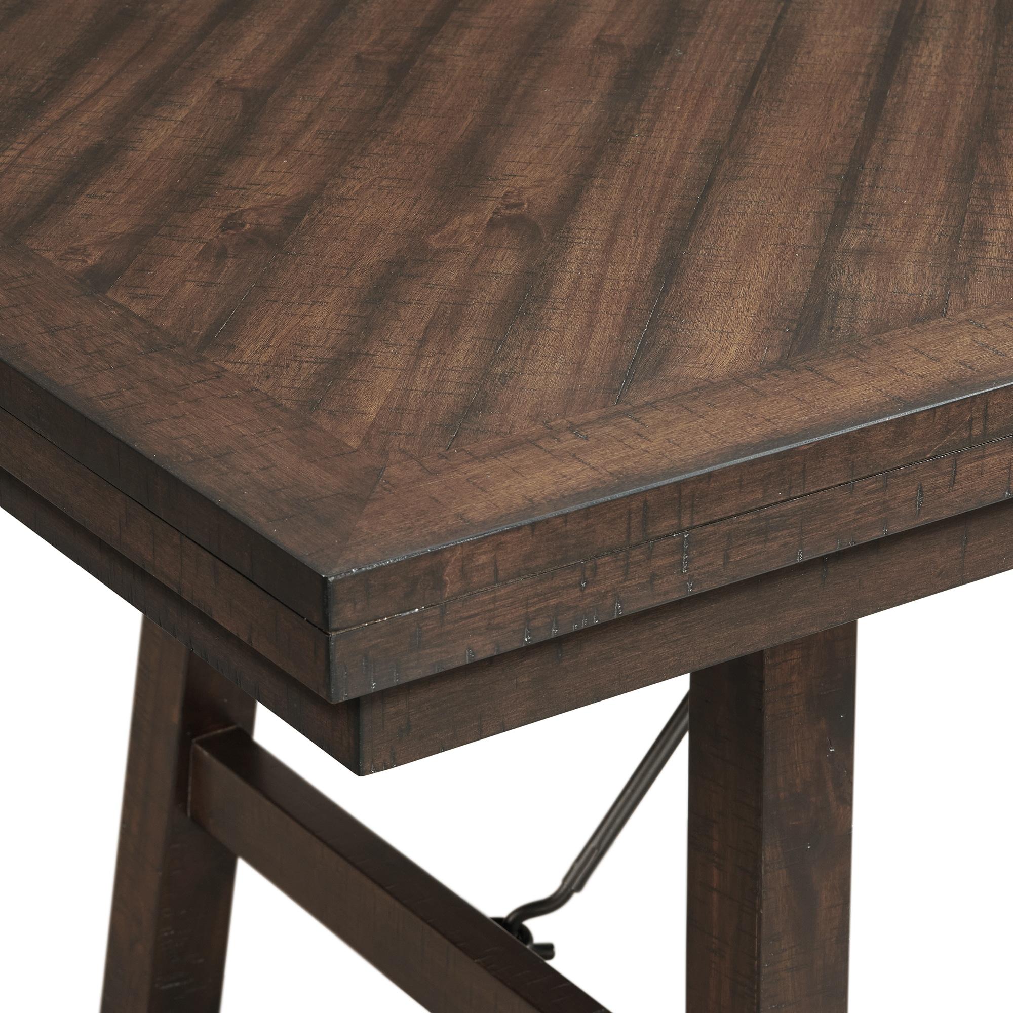 Elements Dex 6PC Dining Set (72" Table + 4 Chairs + Bench) in Cherry