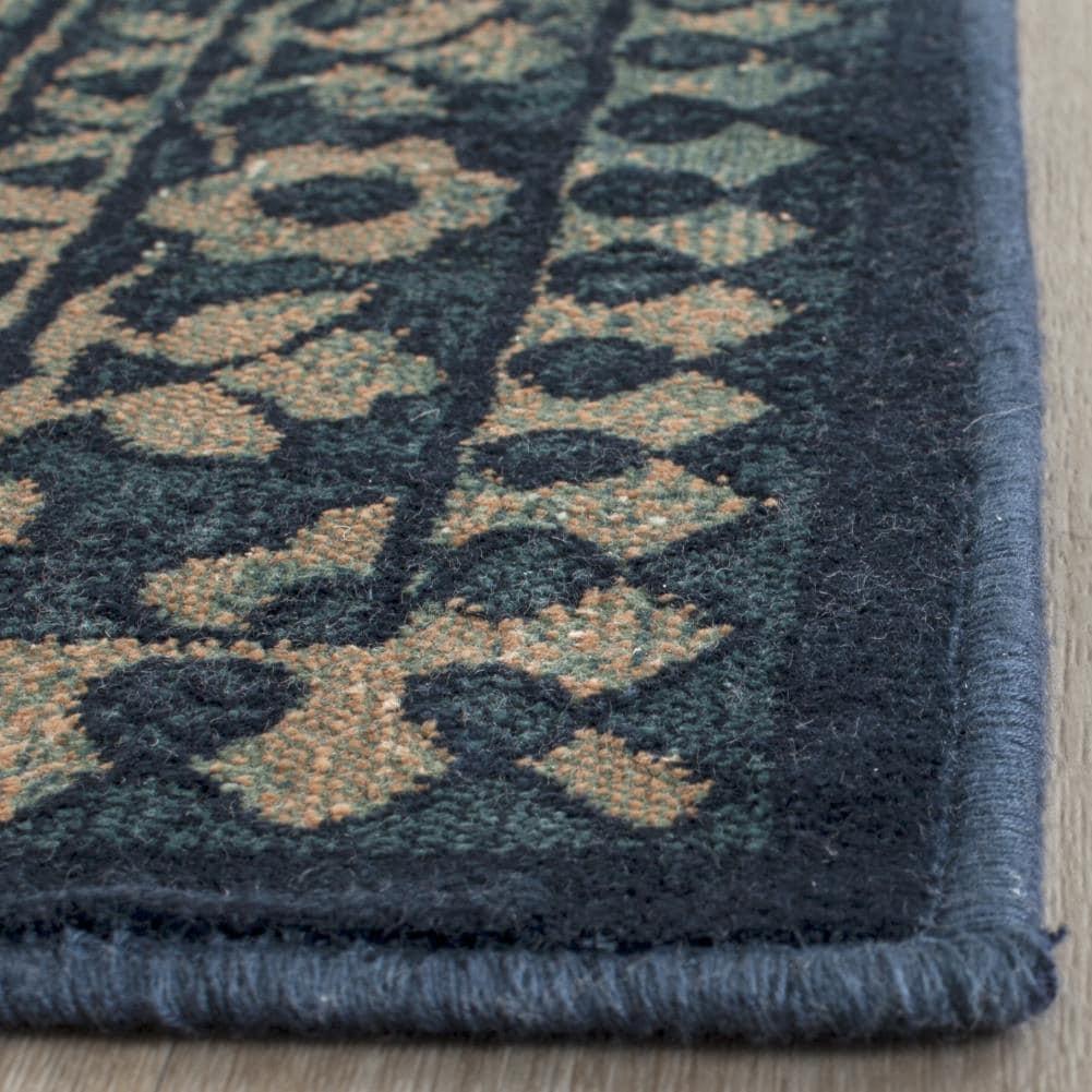 Vintage VTG175 Power Loomed Area Rug - Blue/Yellow - 5'3"x7'6" - Safavieh.