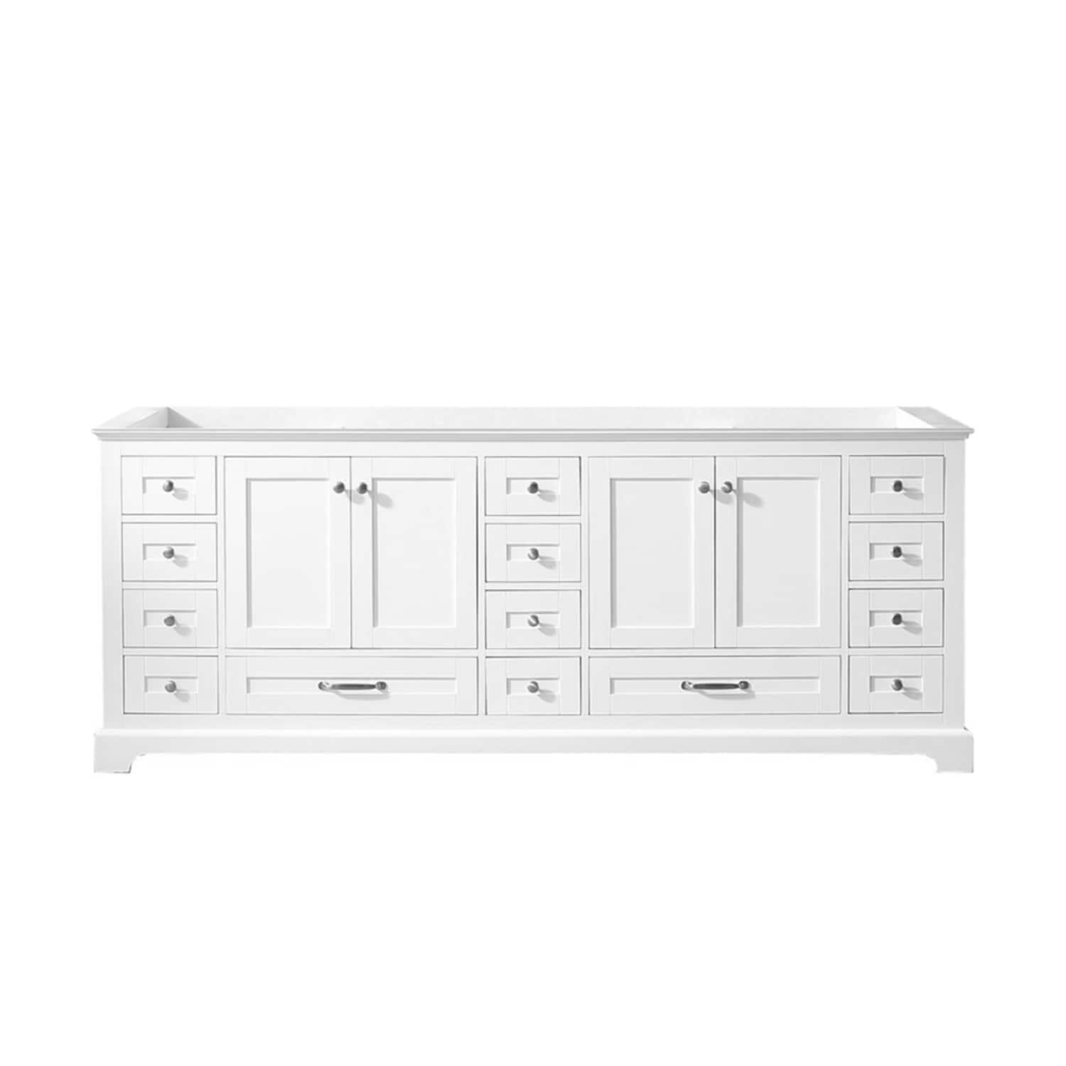 Lexora Dukes 84" Double Bathroom Vanity Base Only