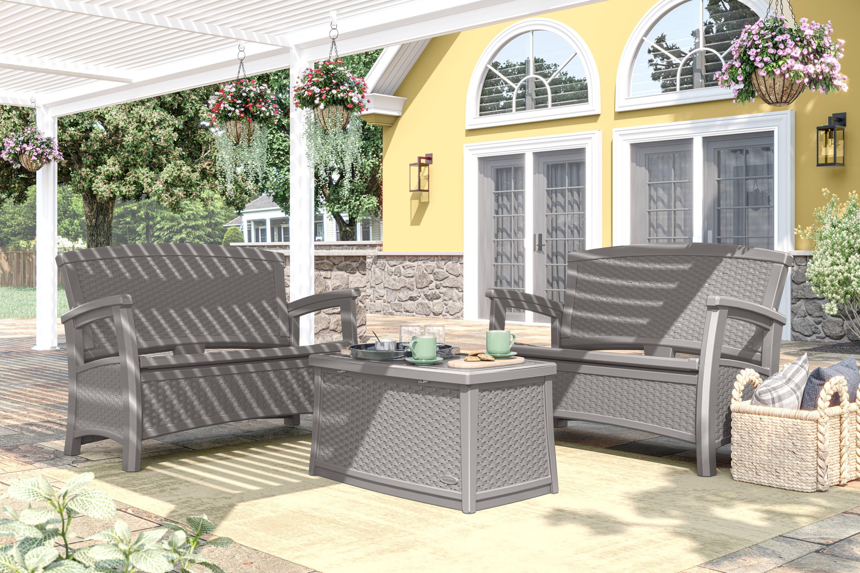 Suncast Elements 47'' Resin Outdoor Loveseat