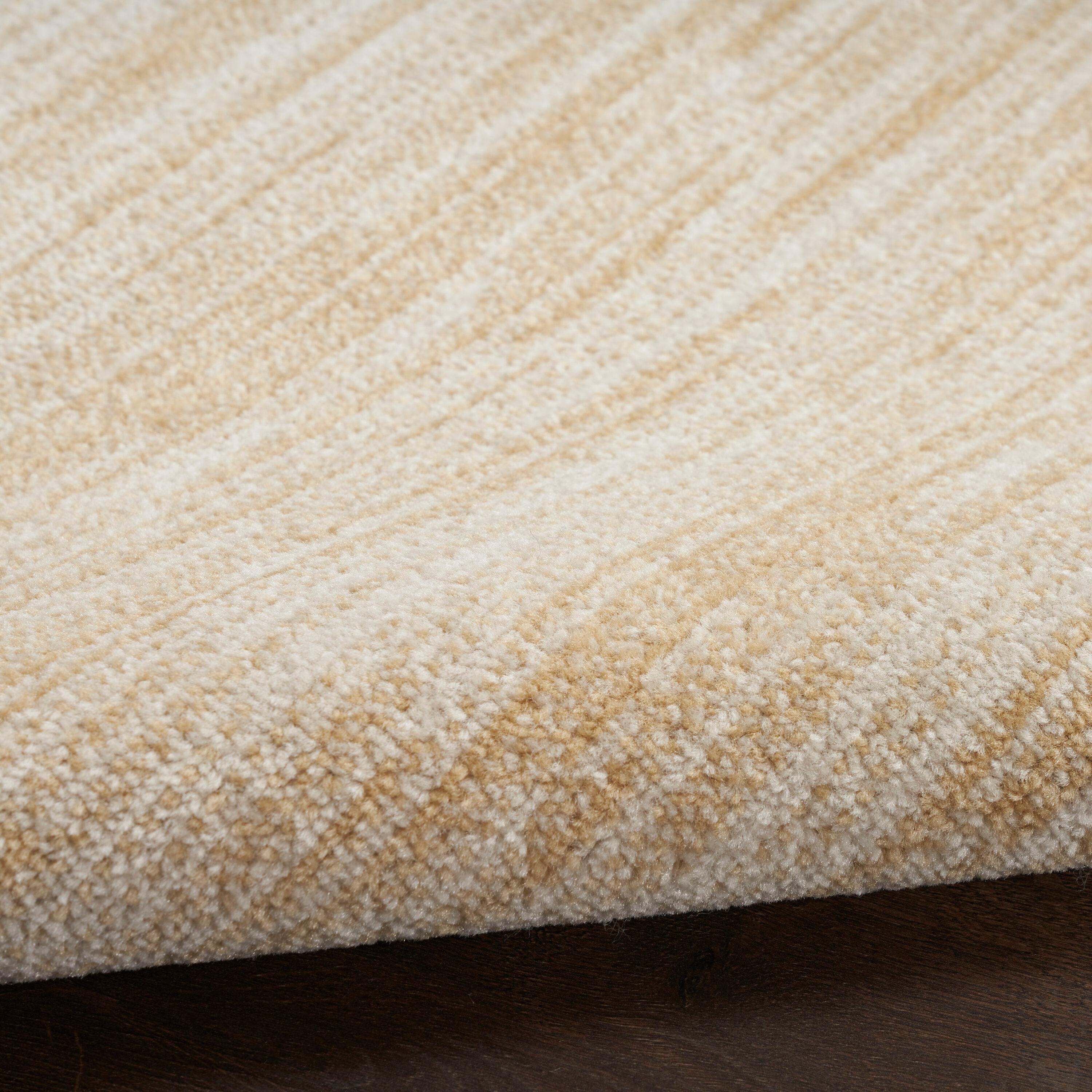 Nourison Essentials Easy Care Indoor Outdoor Area Rug - Ivory Gold 4' x 6'