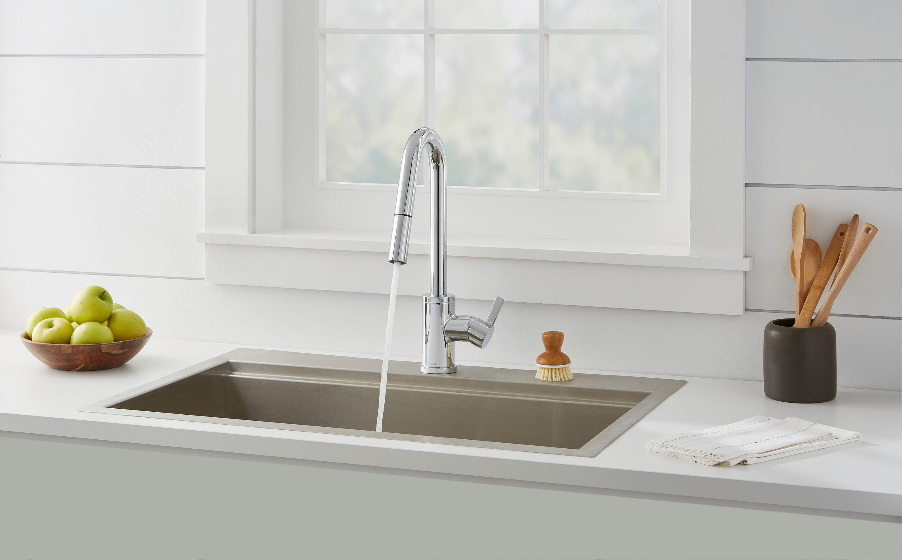 Amalfi Pull Down Single Handle Kitchen Faucet